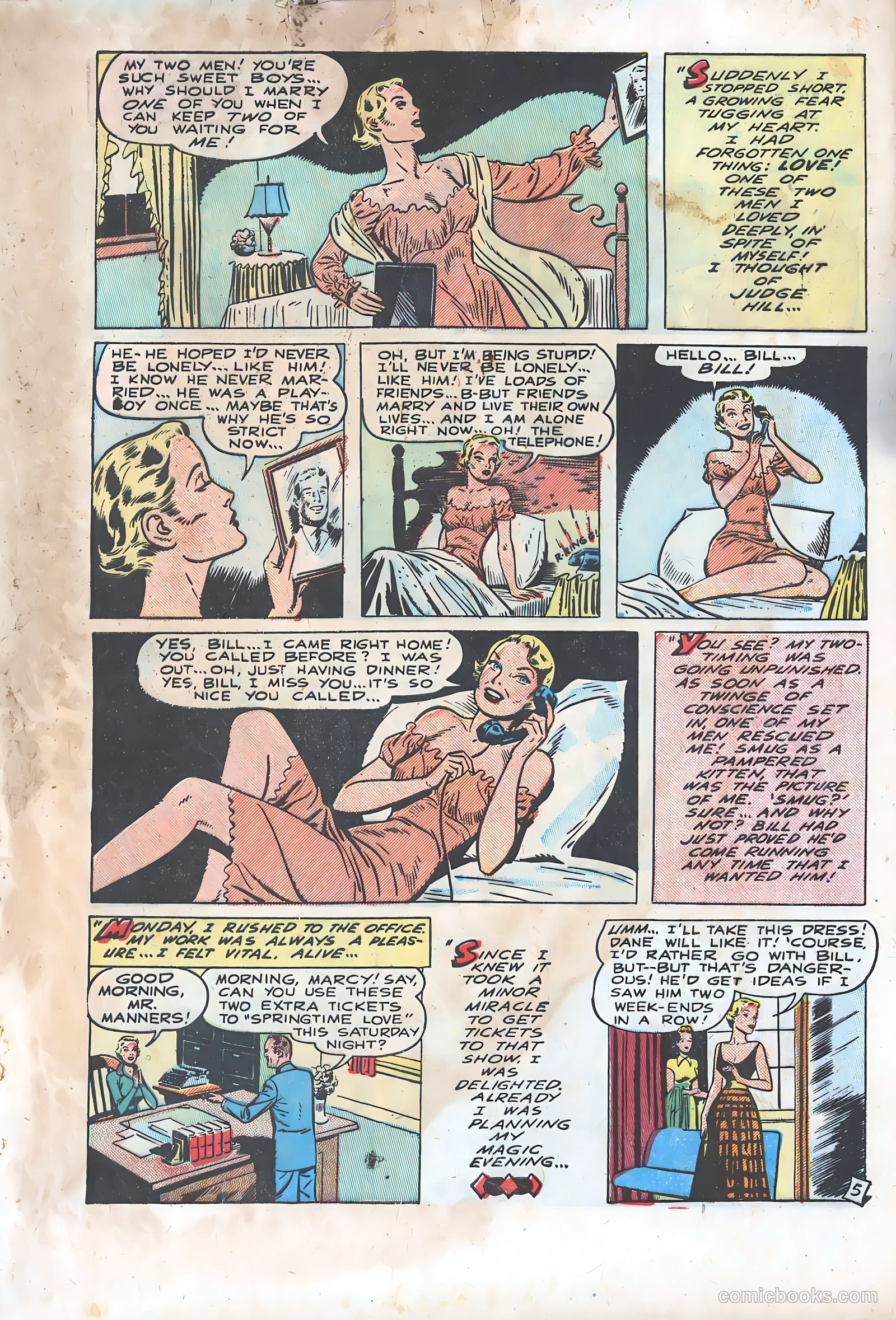 Thrilling Romances #9 (1950) — page 31 of 38