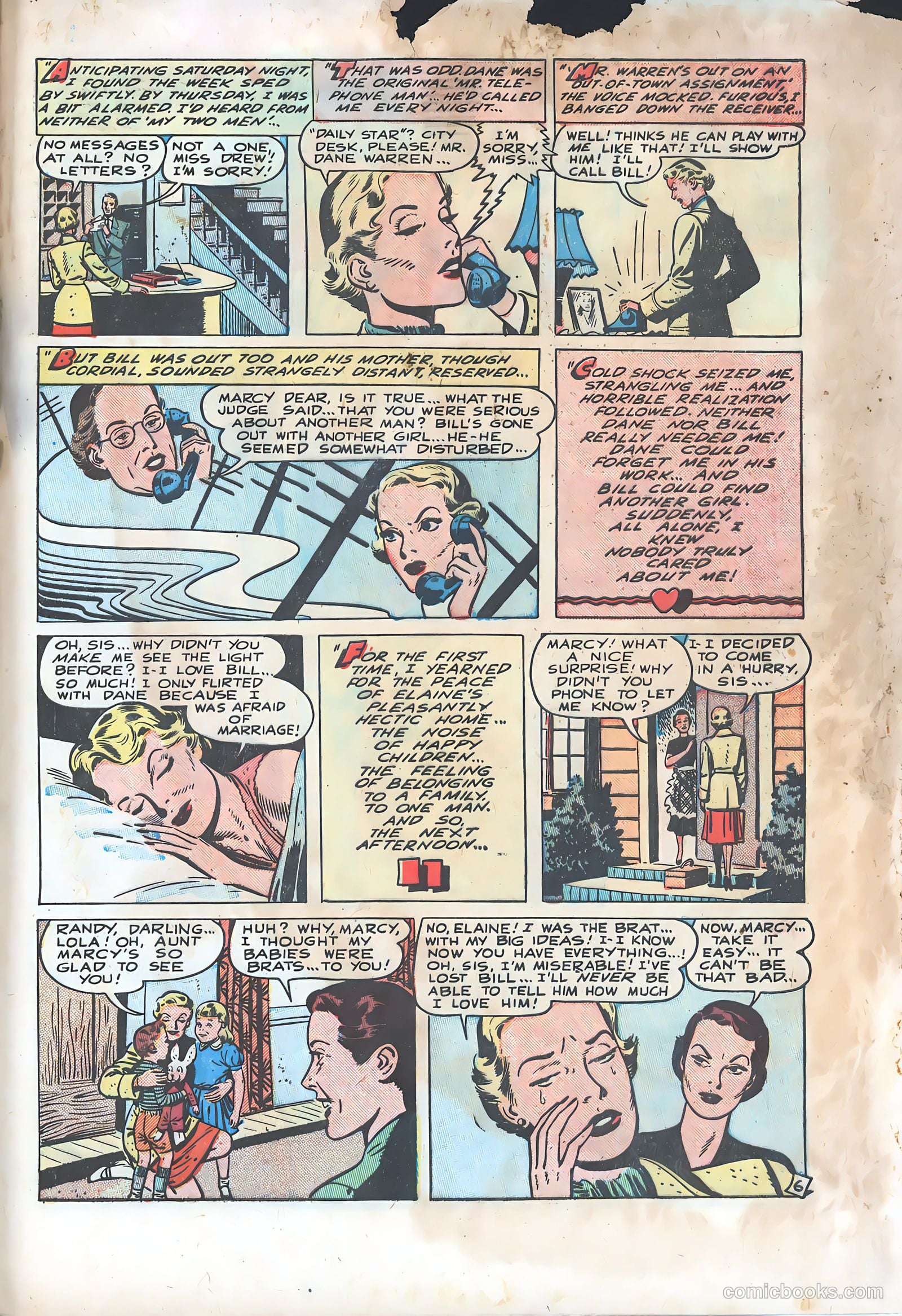 Thrilling Romances #9 (1950) — page 32 of 38