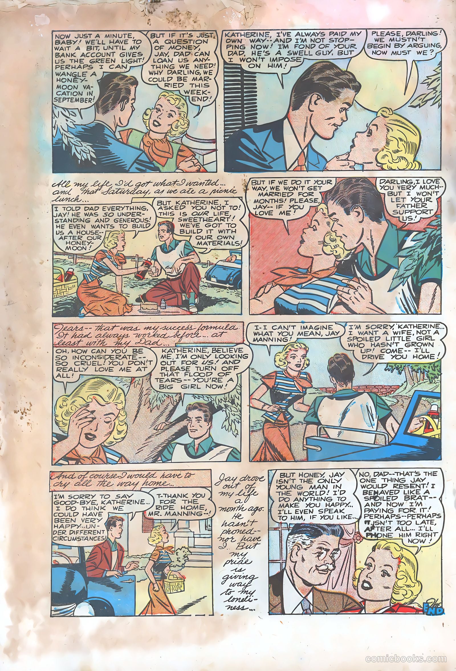 Thrilling Romances #9 (1950) — page 35 of 38