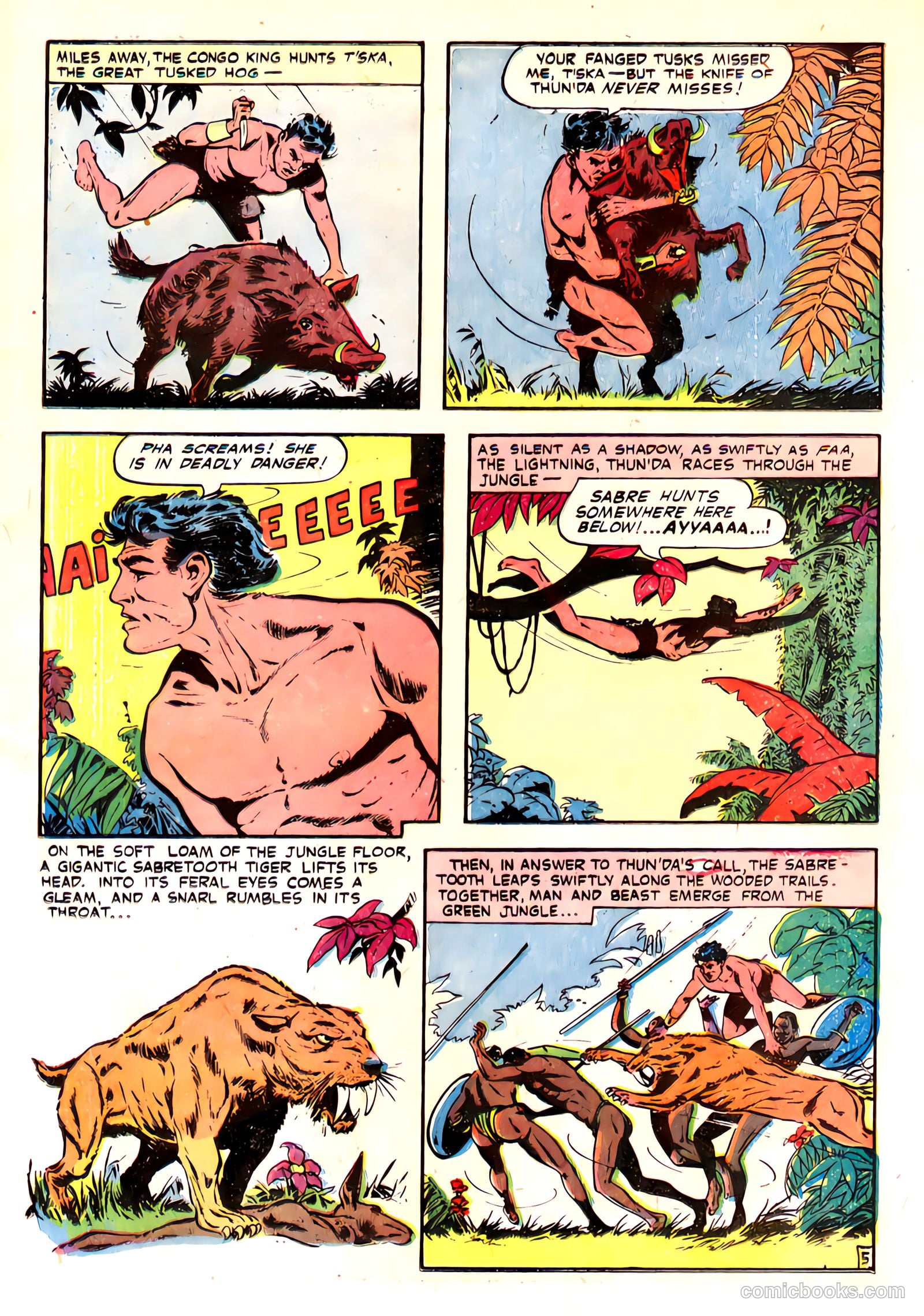 Thun'da, King of the Congo #2 (1952) — page 7 of 38