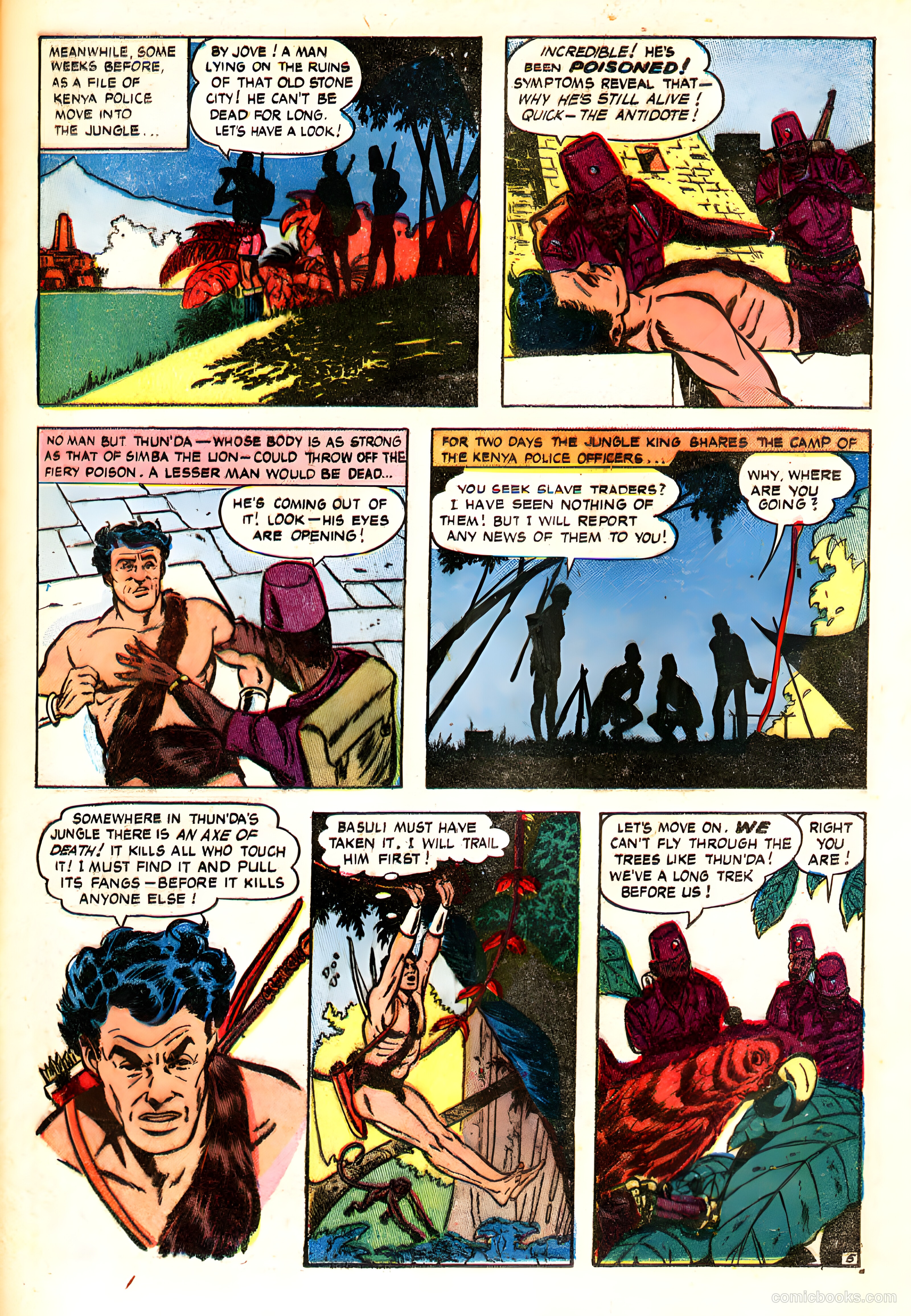 Thun'da, King of the Congo #3 (1952) — page 6 of 33