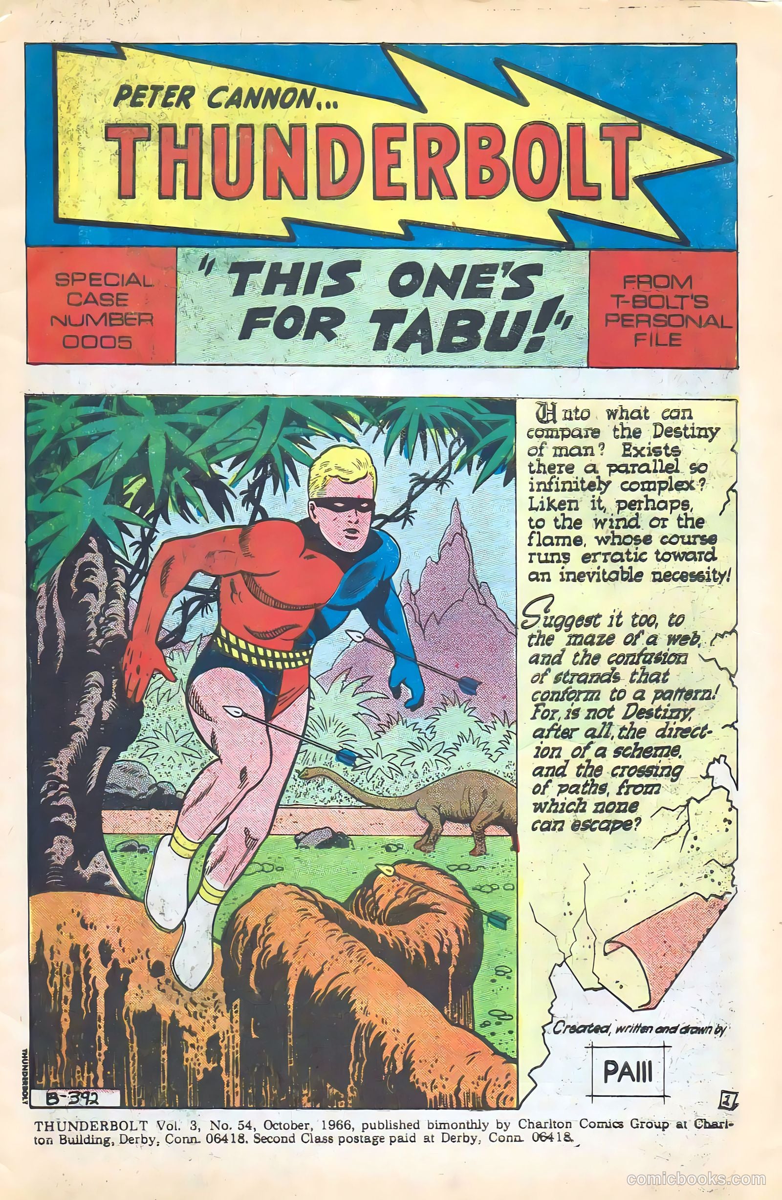 Thunderbolt #54 (1966) — page 3 of 36