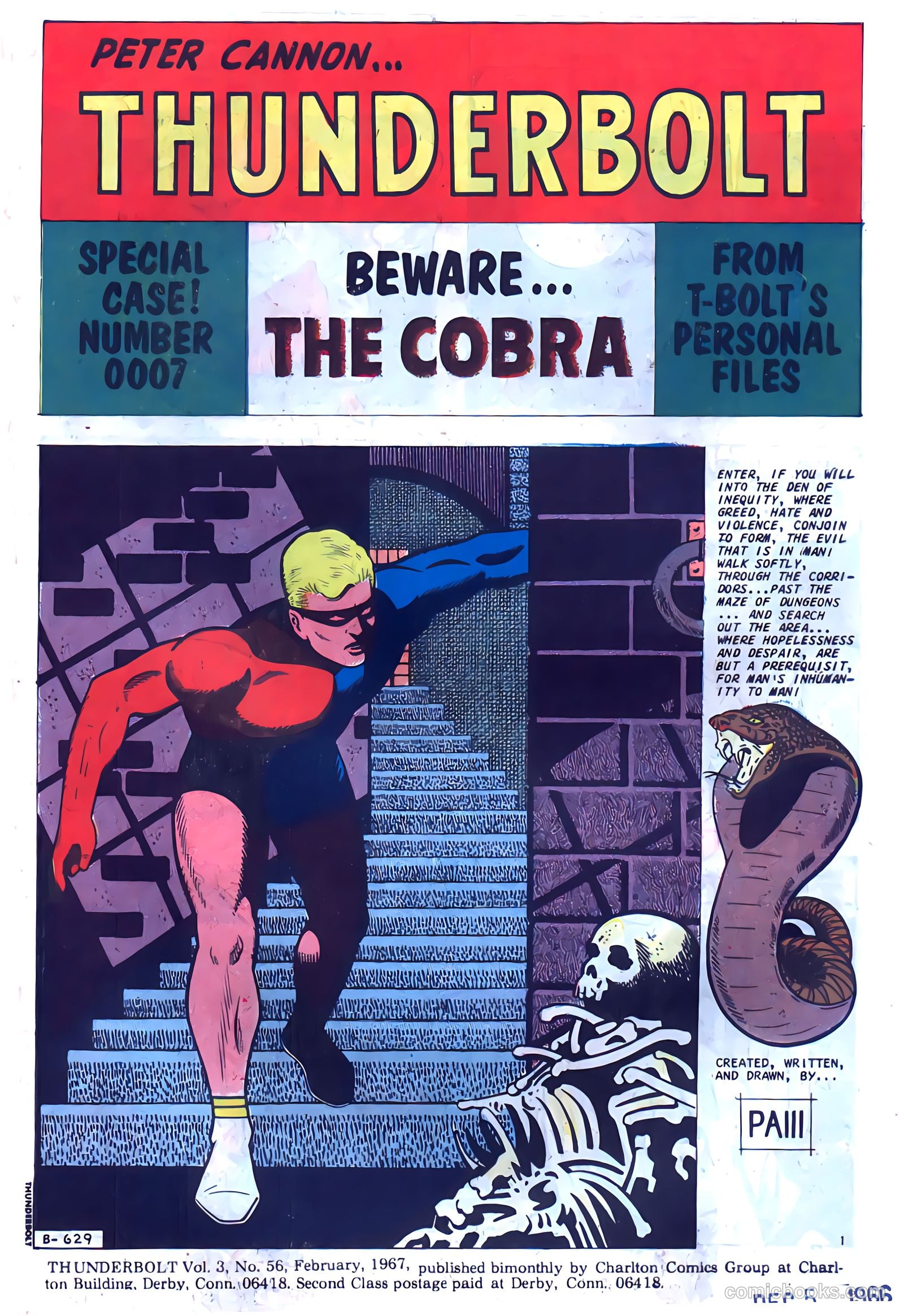 Thunderbolt #56 (1967) — page 3 of 36