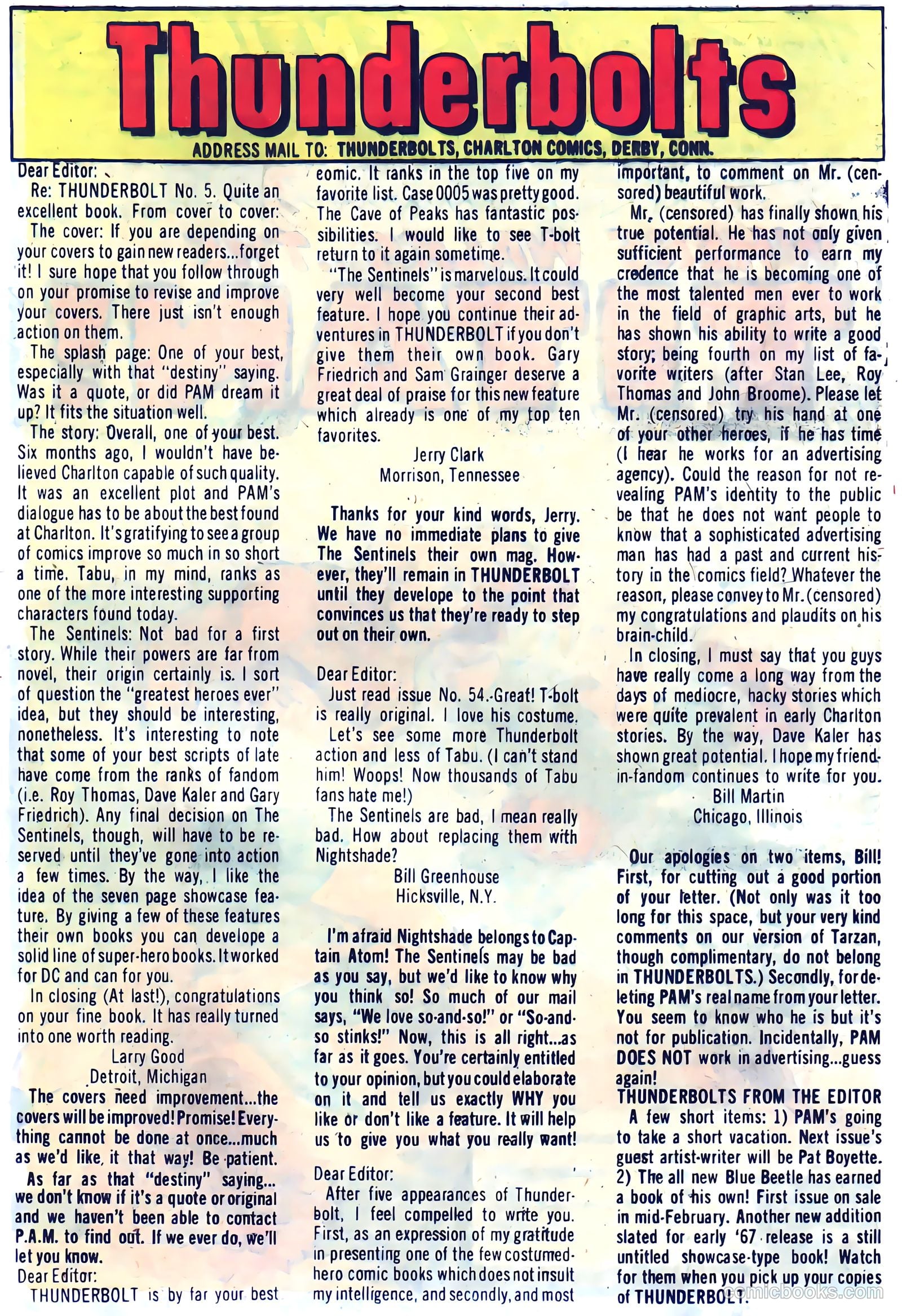 Thunderbolt #56 (1967) — page 21 of 36