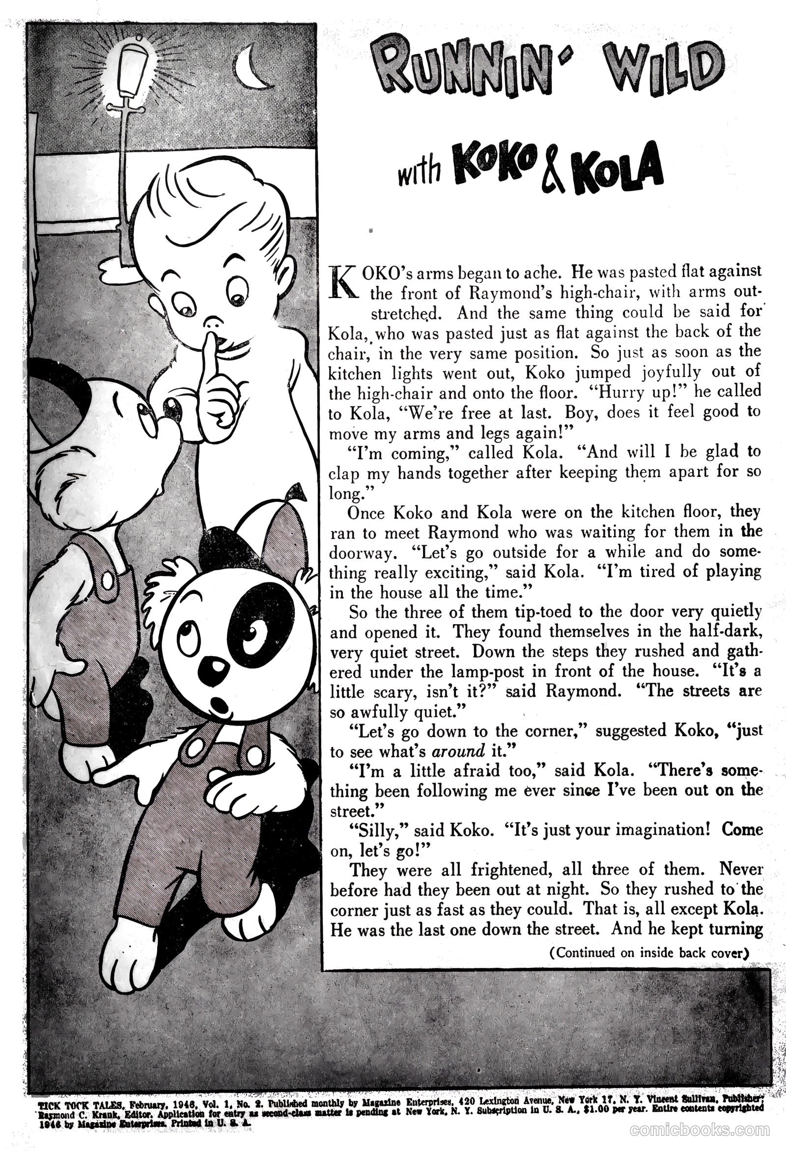 Tick Tock Tales [Tick Tock Comics] #2 (1946) — page 2 of 51