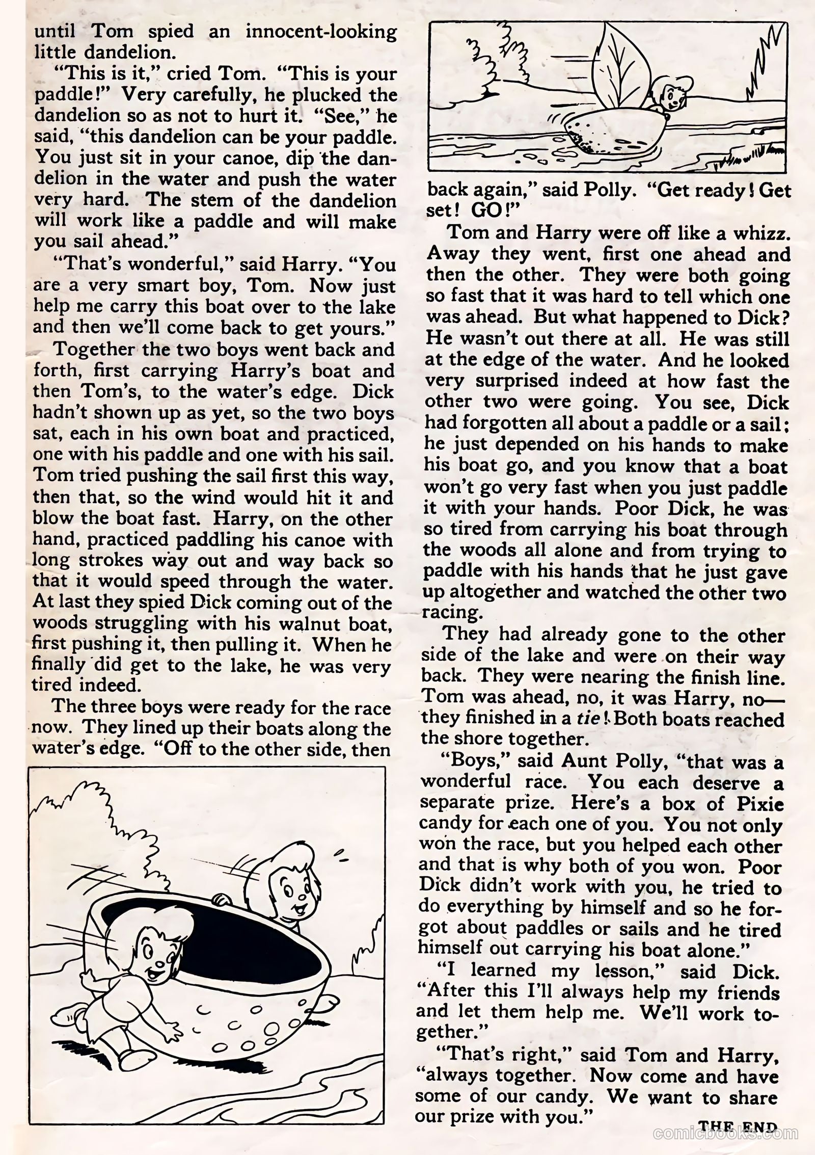 Tick Tock Tales [Tick Tock Comics] #20 (1947) — page 35 of 36