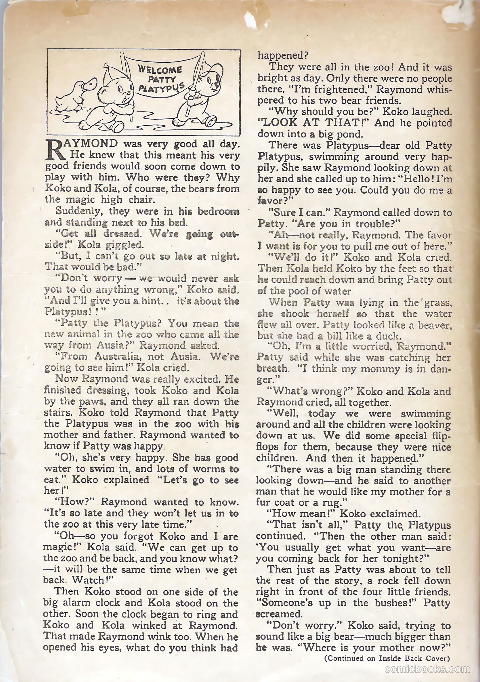 Tick Tock Tales [Tick Tock Comics] #22 (1947) — page 2 of 36