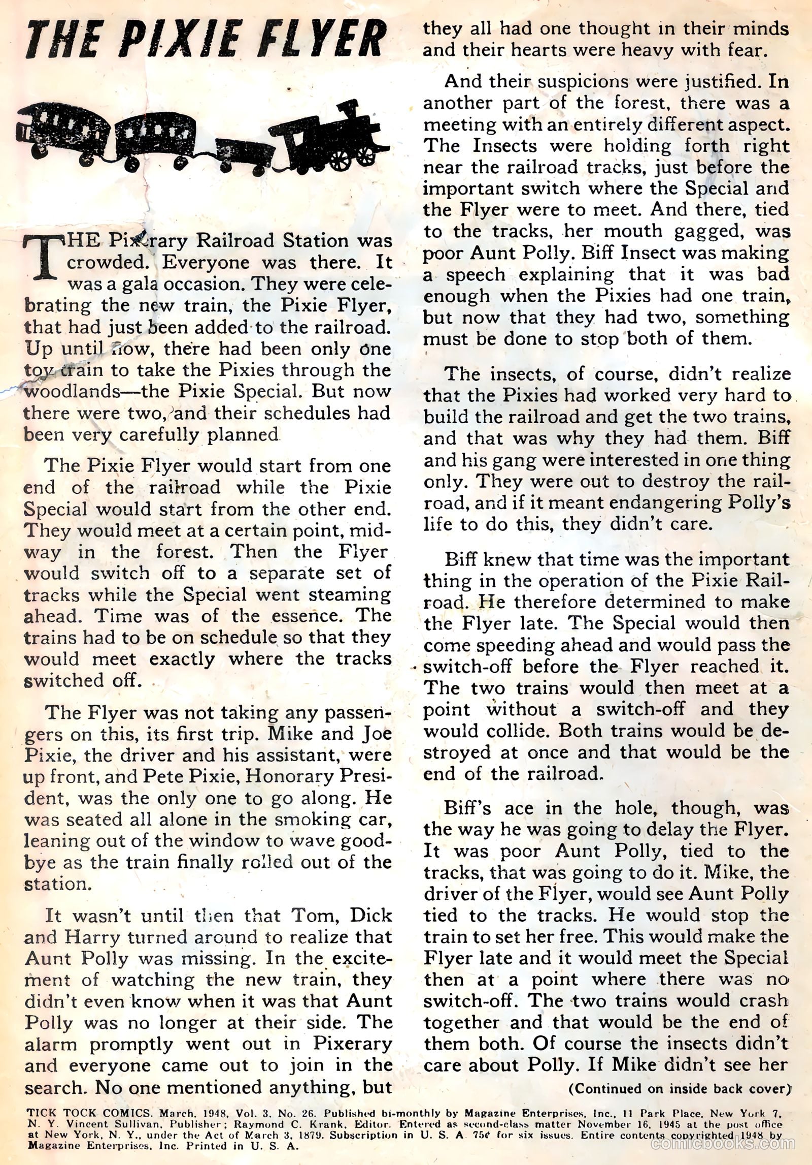 Tick Tock Tales [Tick Tock Comics] #26 (1948) — page 3 of 37