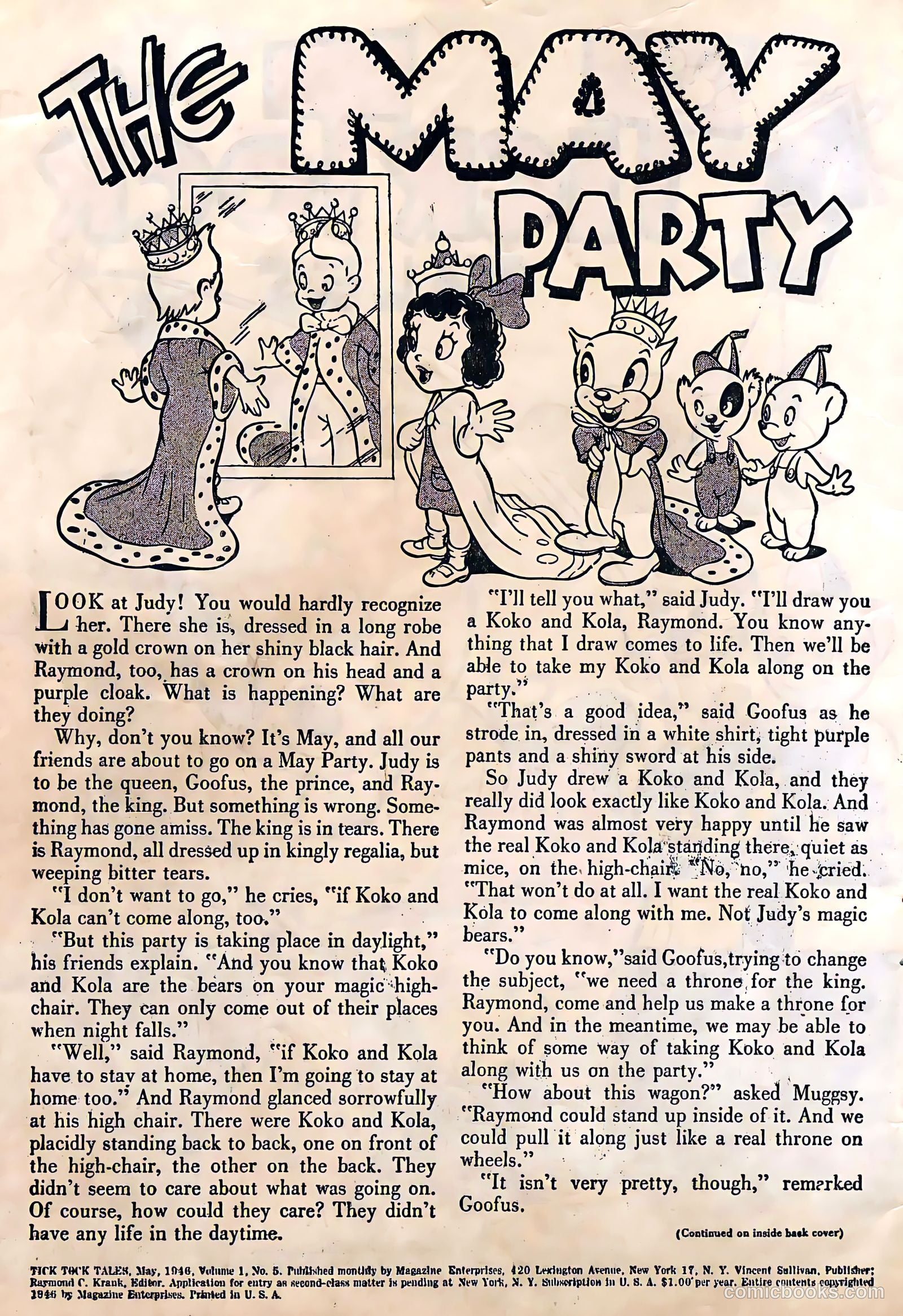 Tick Tock Tales [Tick Tock Comics] #5 (1946) — page 2 of 52