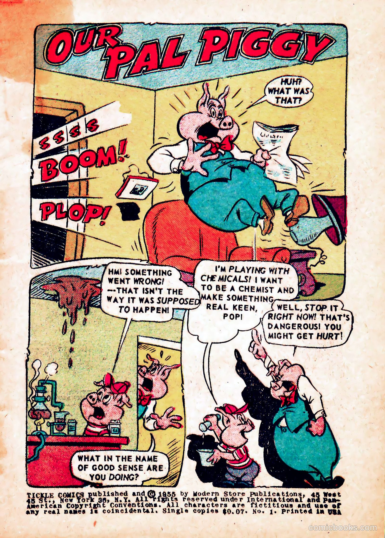 Tickle Comics #1 (1955) — page 3 of 36