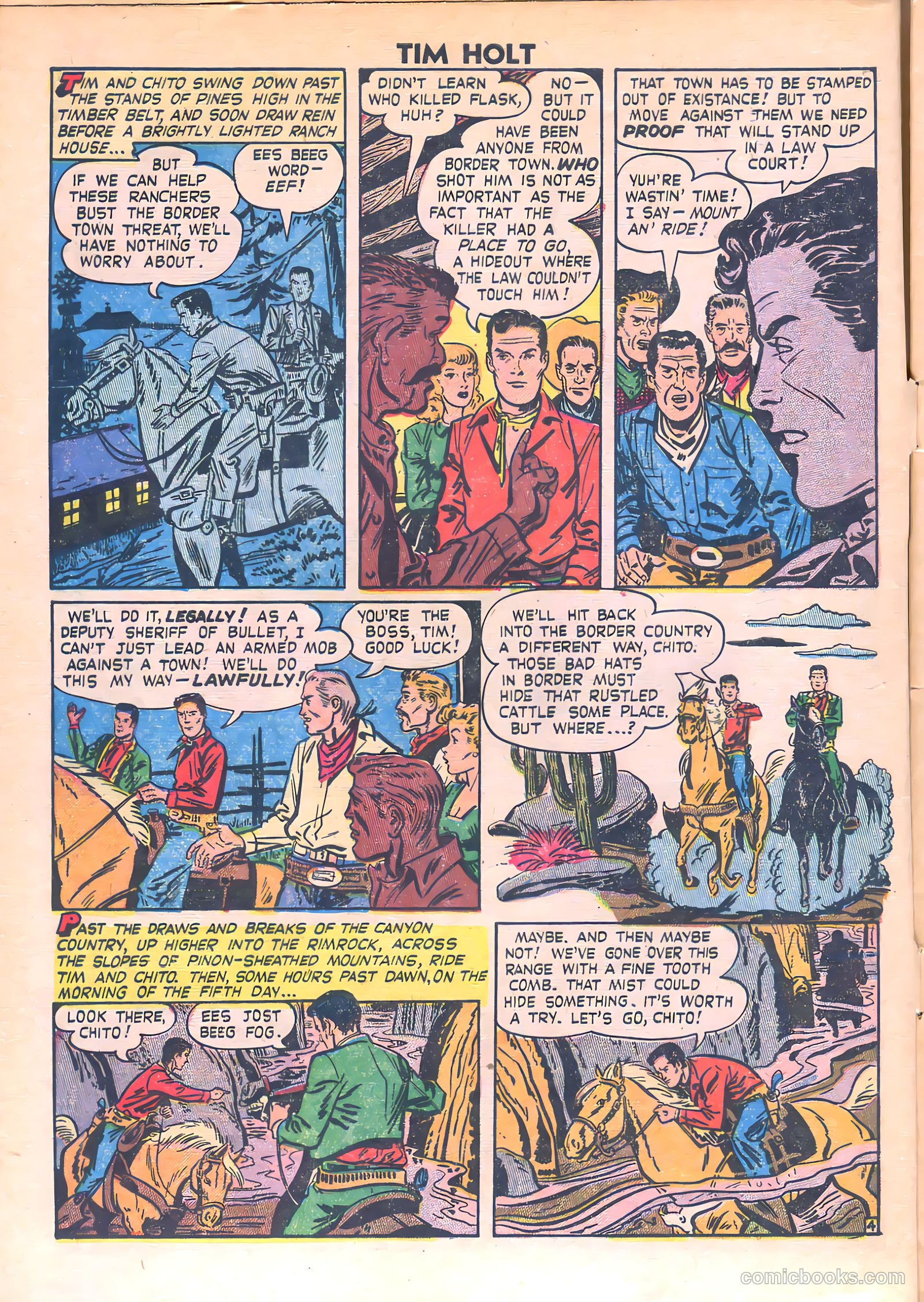 Tim Holt #13 (1950) — page 6 of 36