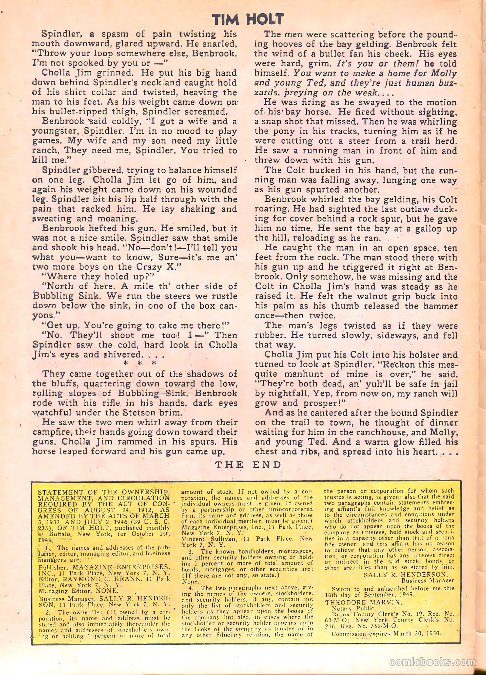 Tim Holt #13 (1950) — page 28 of 36