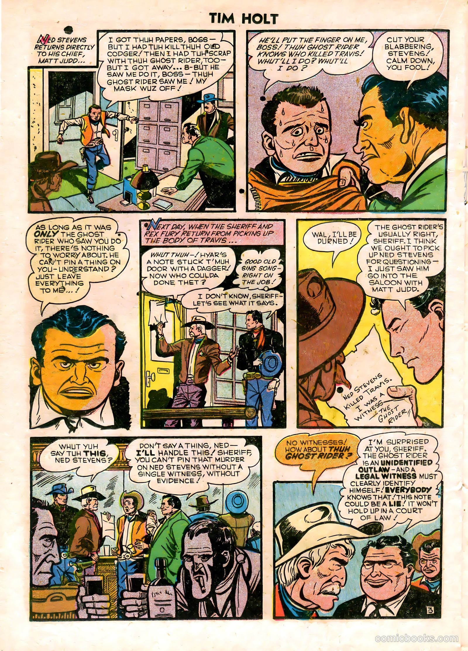 Tim Holt #21 (1950) — page 19 of 34