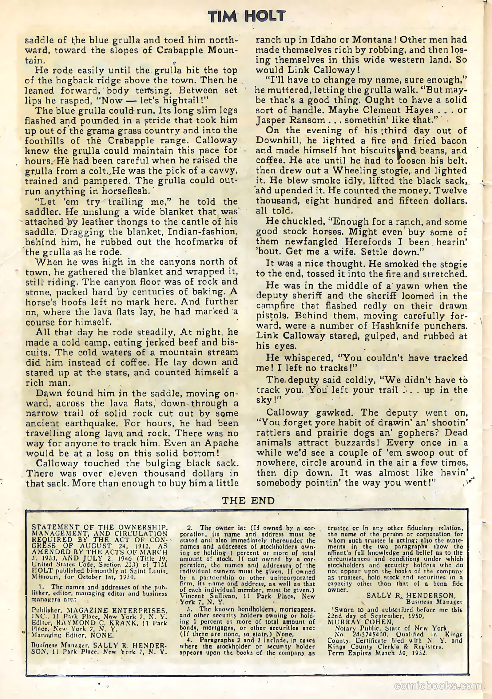 Tim Holt #21 (1950) — page 25 of 34