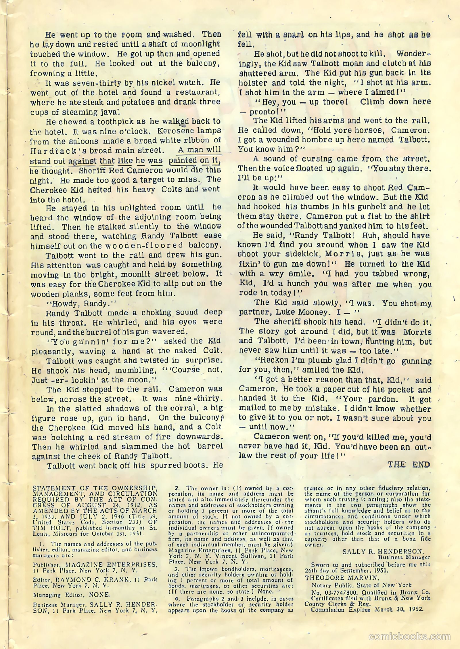 Tim Holt #28 (1952) — page 27 of 36