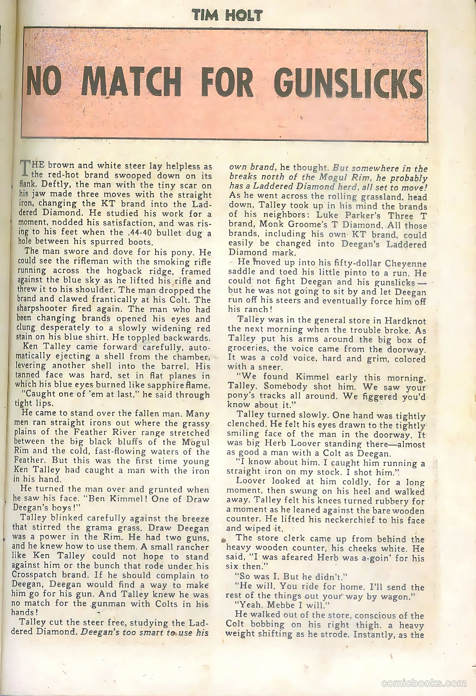 Tim Holt #33 (1952) — page 25 of 36