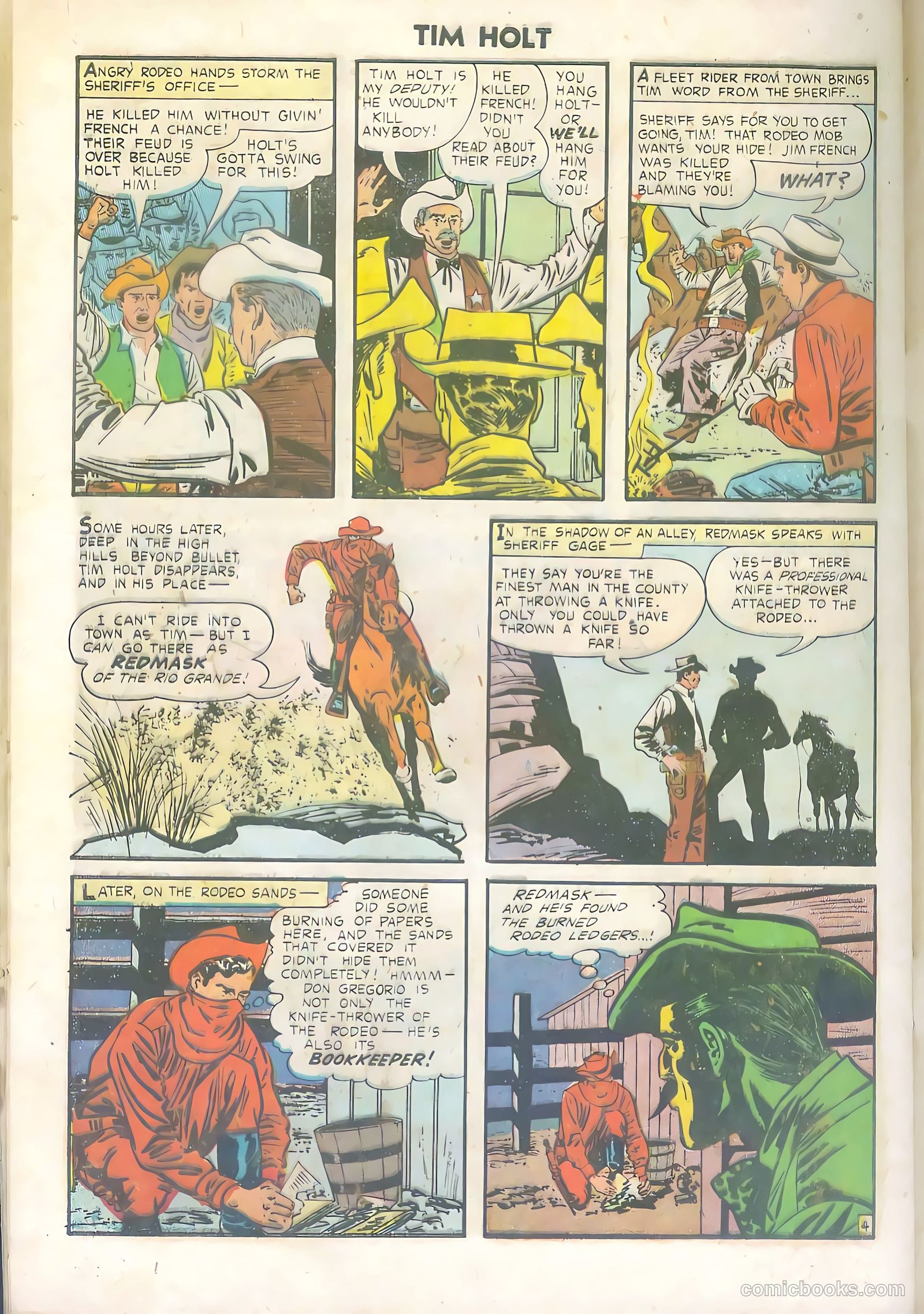 Tim Holt #33 (1952) — page 30 of 36