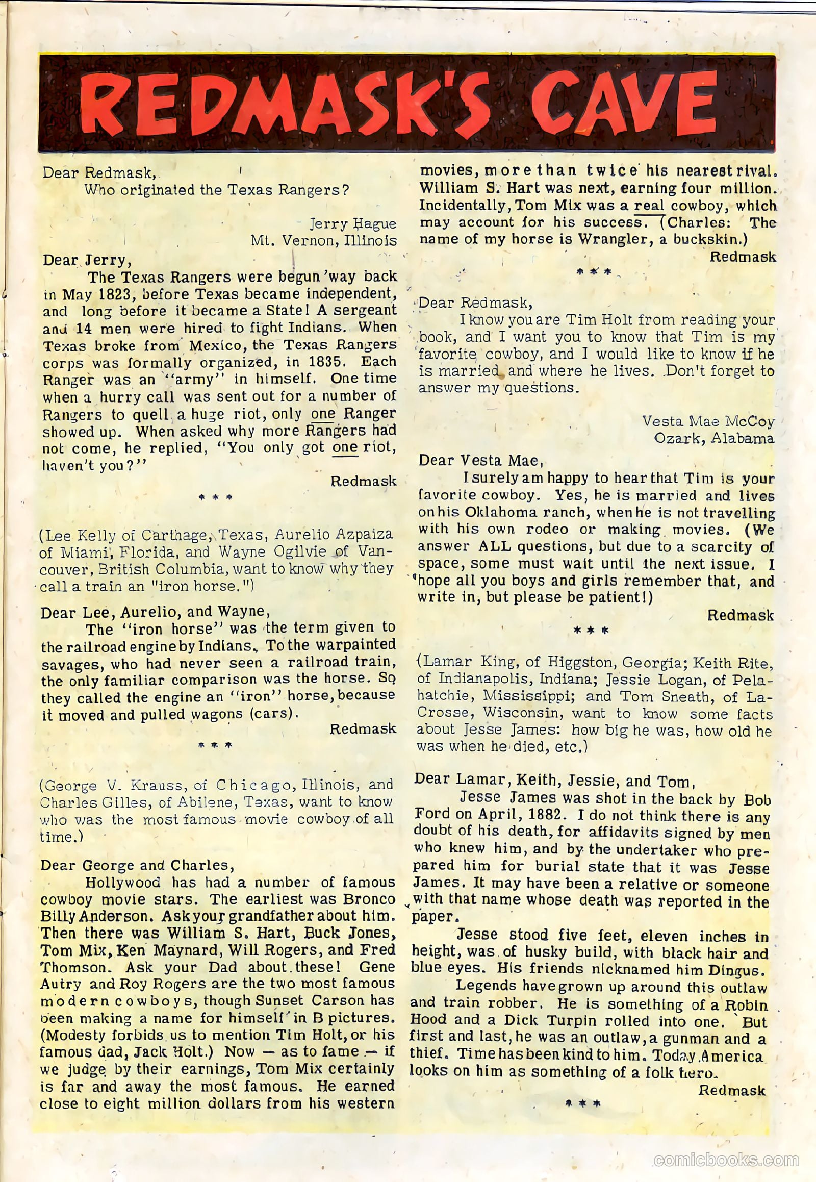 Tim Holt #38 (1953) — page 25 of 36
