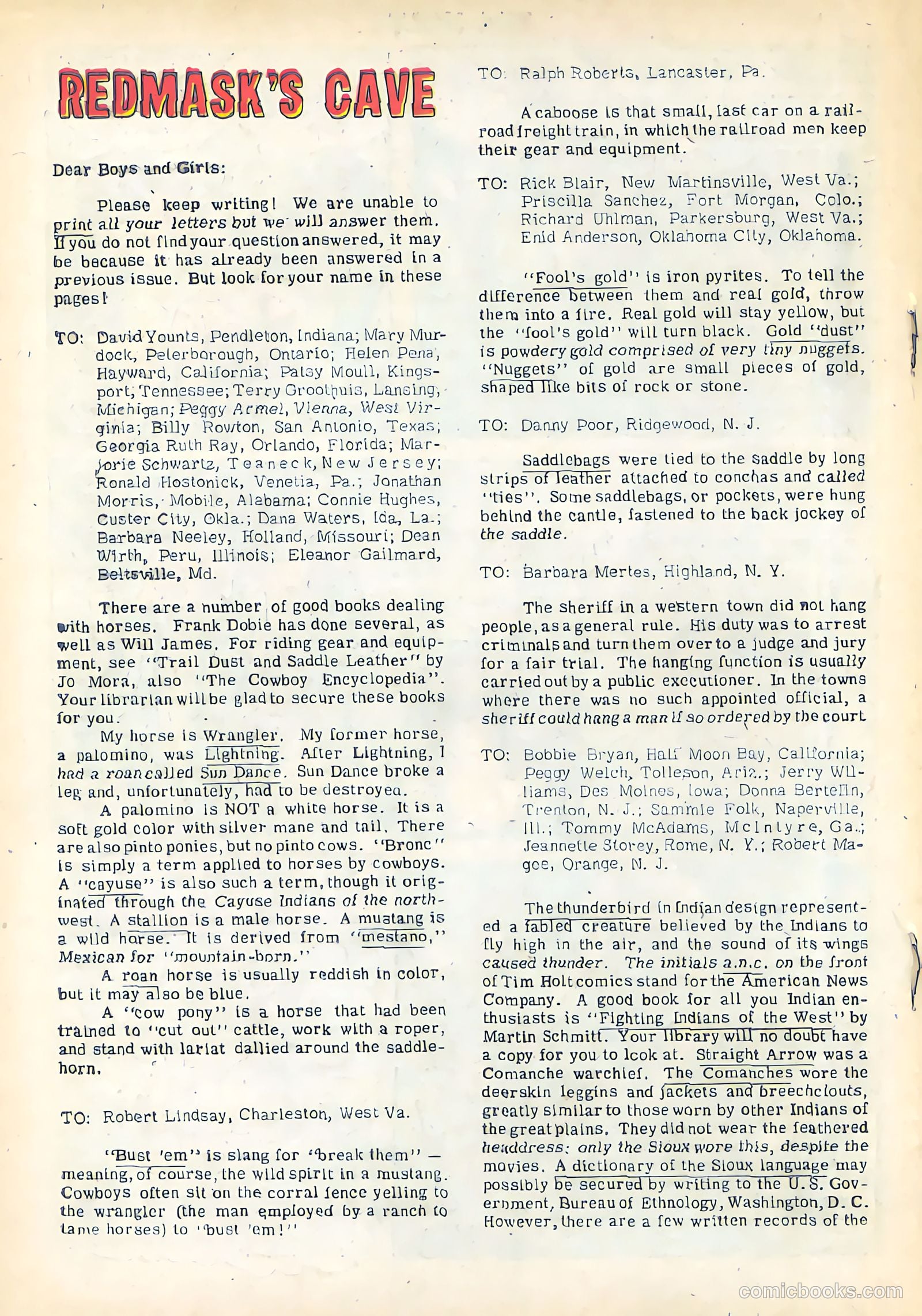 Tim Holt #40 (1954) — page 18 of 36