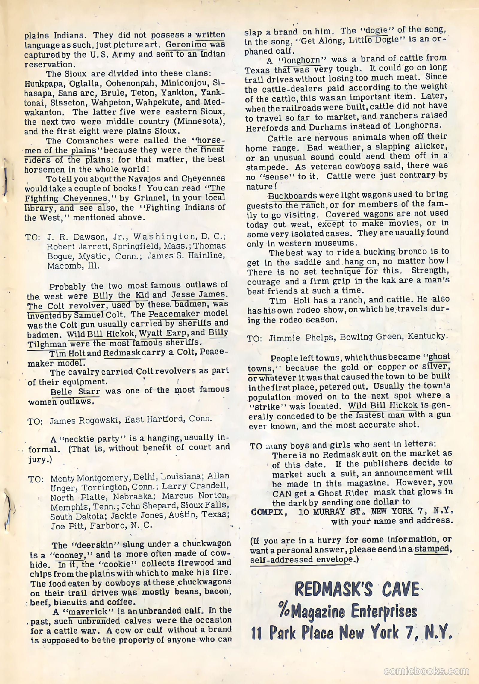 Tim Holt #40 (1954) — page 19 of 36