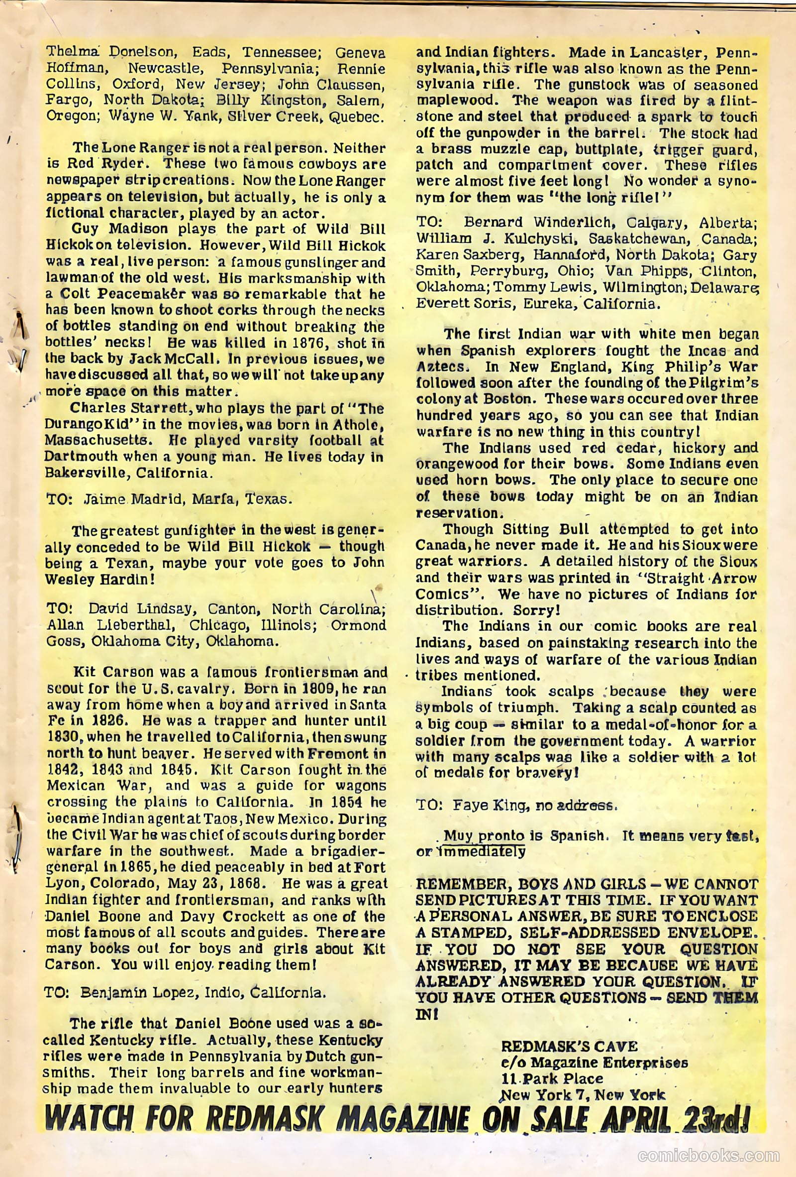 Tim Holt #41 (1954) — page 19 of 36