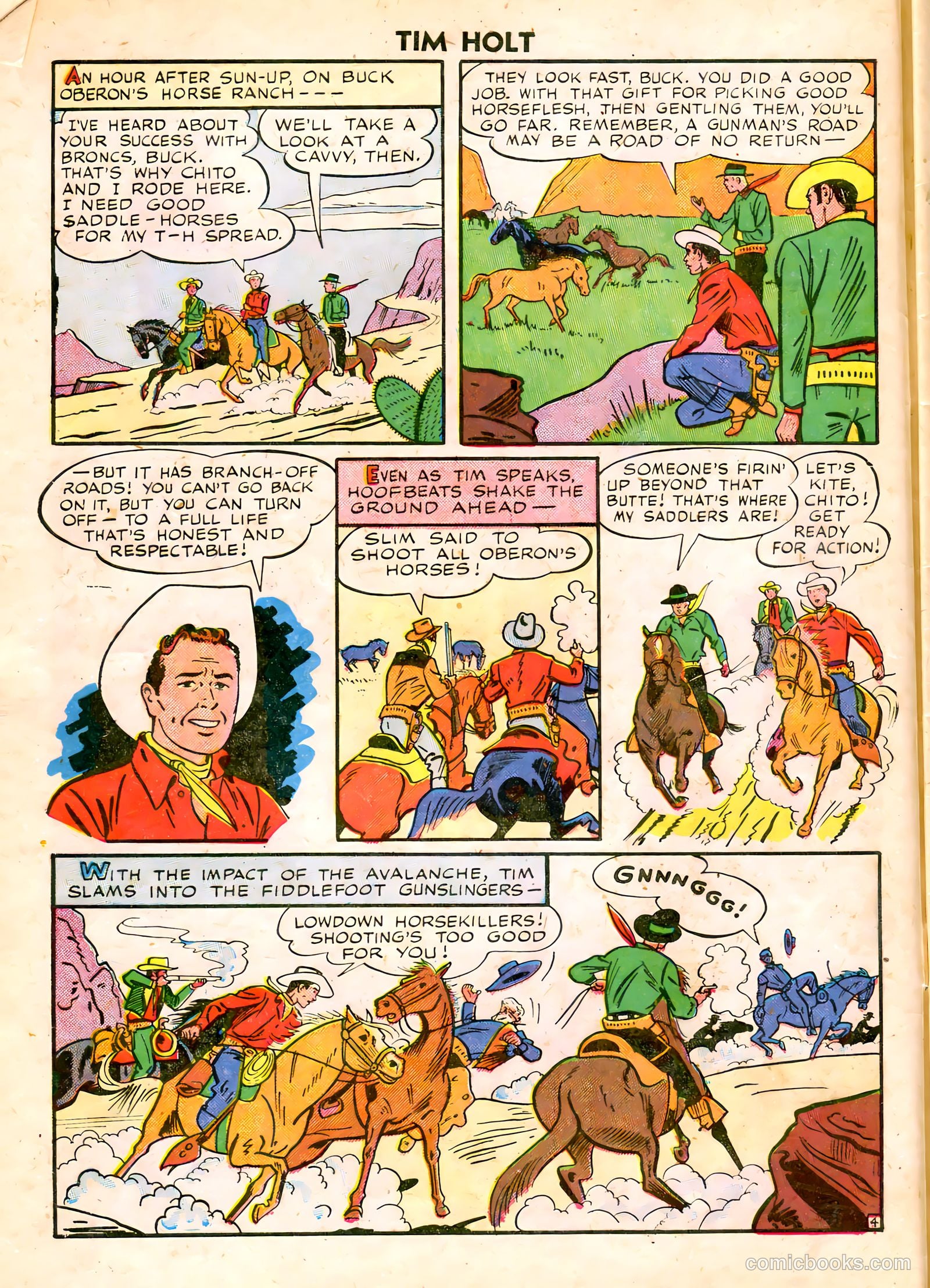 Tim Holt #6 (1949) — page 6 of 36