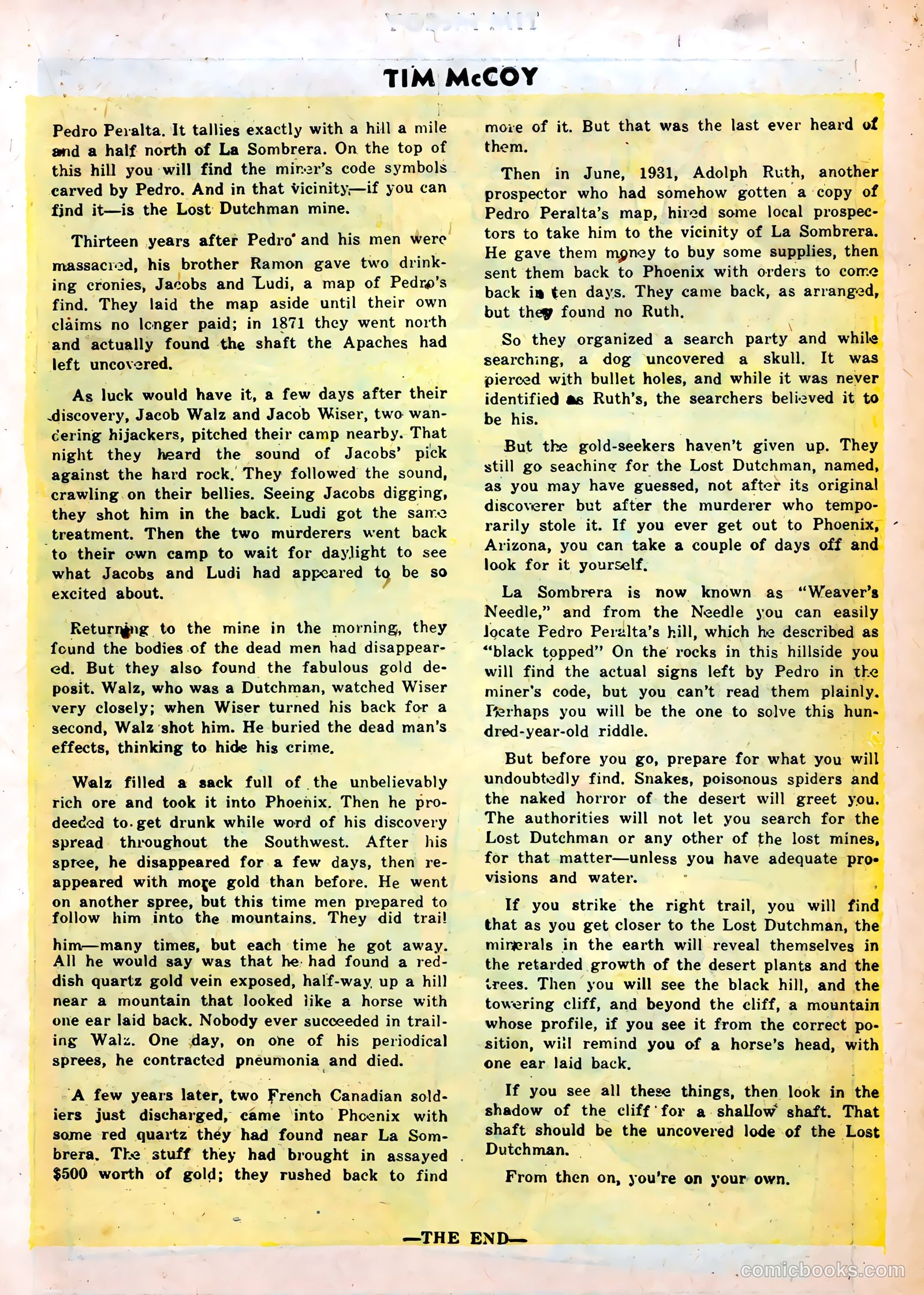 Tim McCoy #19 (1949) — page 19 of 36