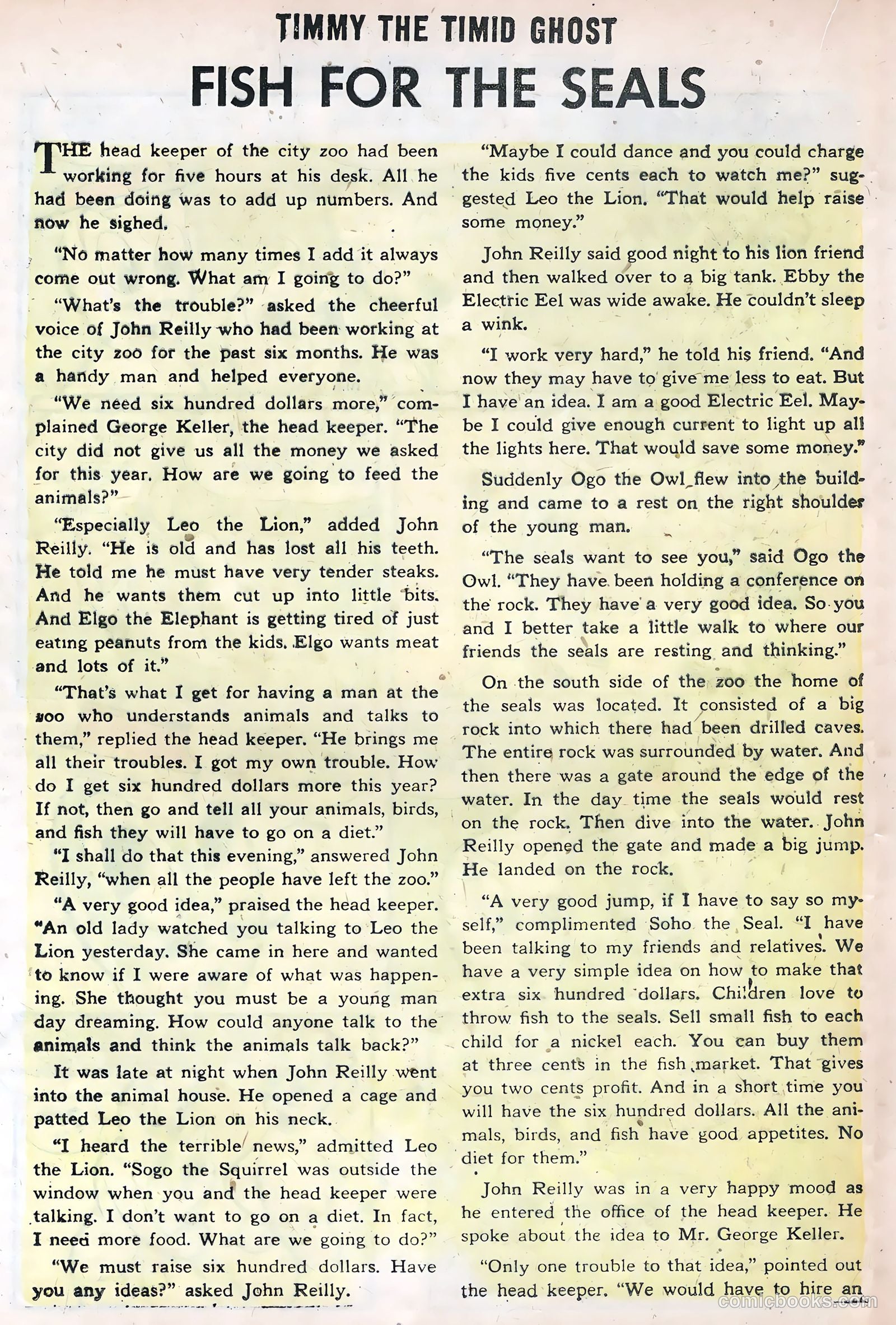 Timmy the Timid Ghost #3 (1956) — page 16 of 36