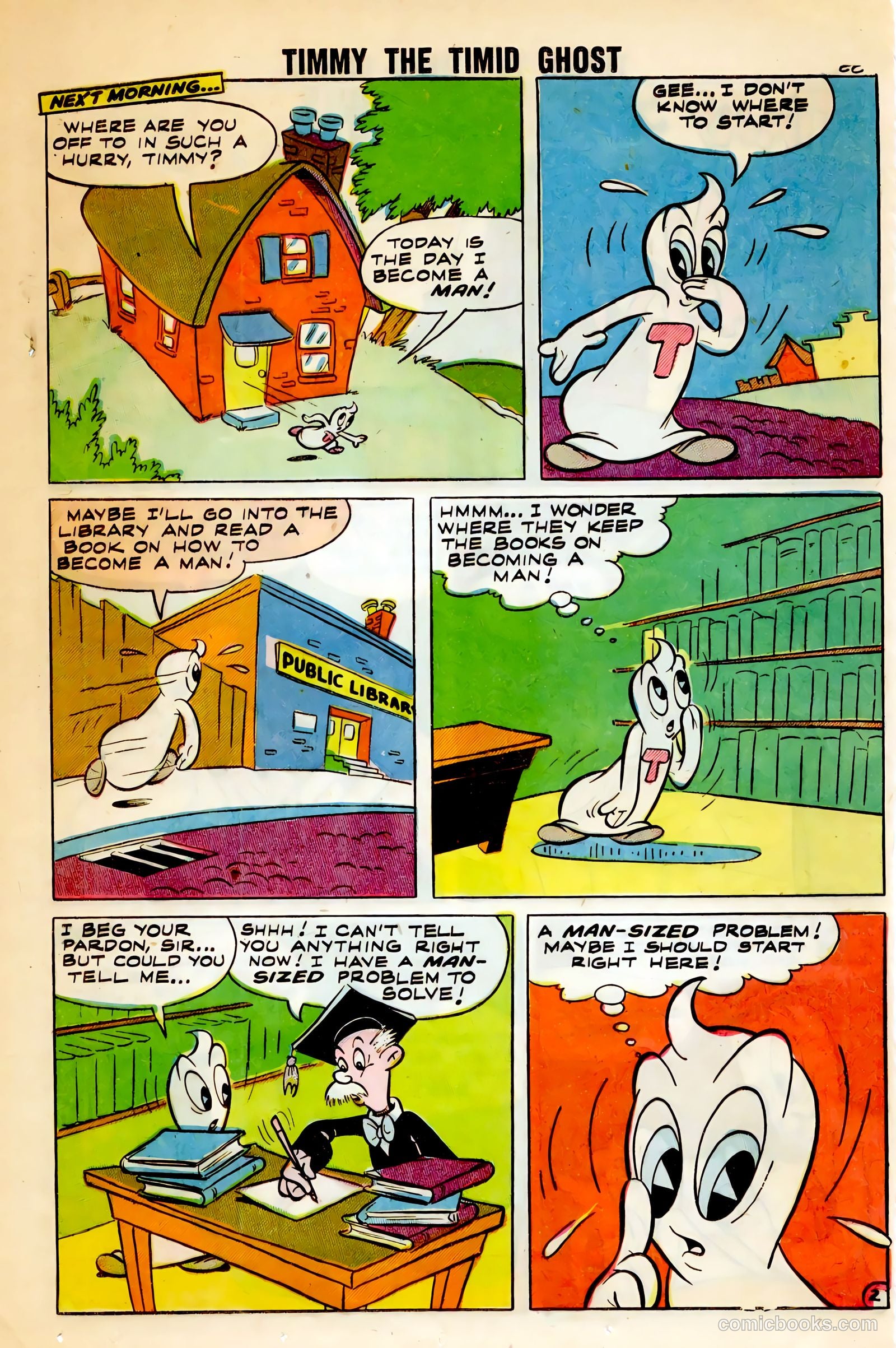 Timmy the Timid Ghost #4 (1956) — page 24 of 36