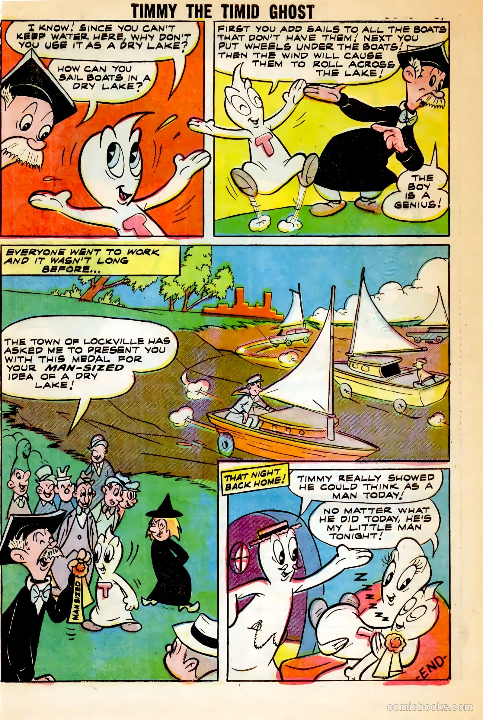 Timmy the Timid Ghost #4 (1956) — page 33 of 36