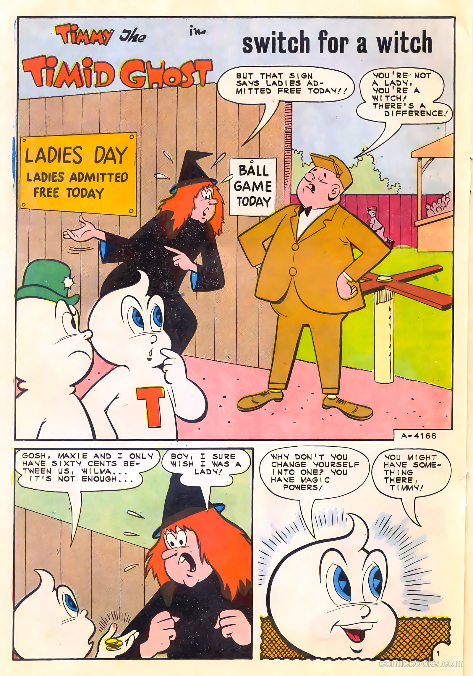 Timmy the Timid Ghost #45 (1966) — page 20 of 36
