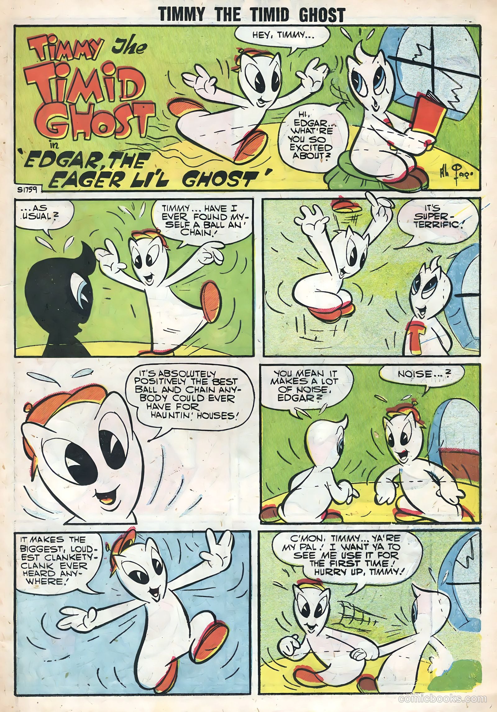 Timmy the Timid Ghost #7 (1957) — page 15 of 36