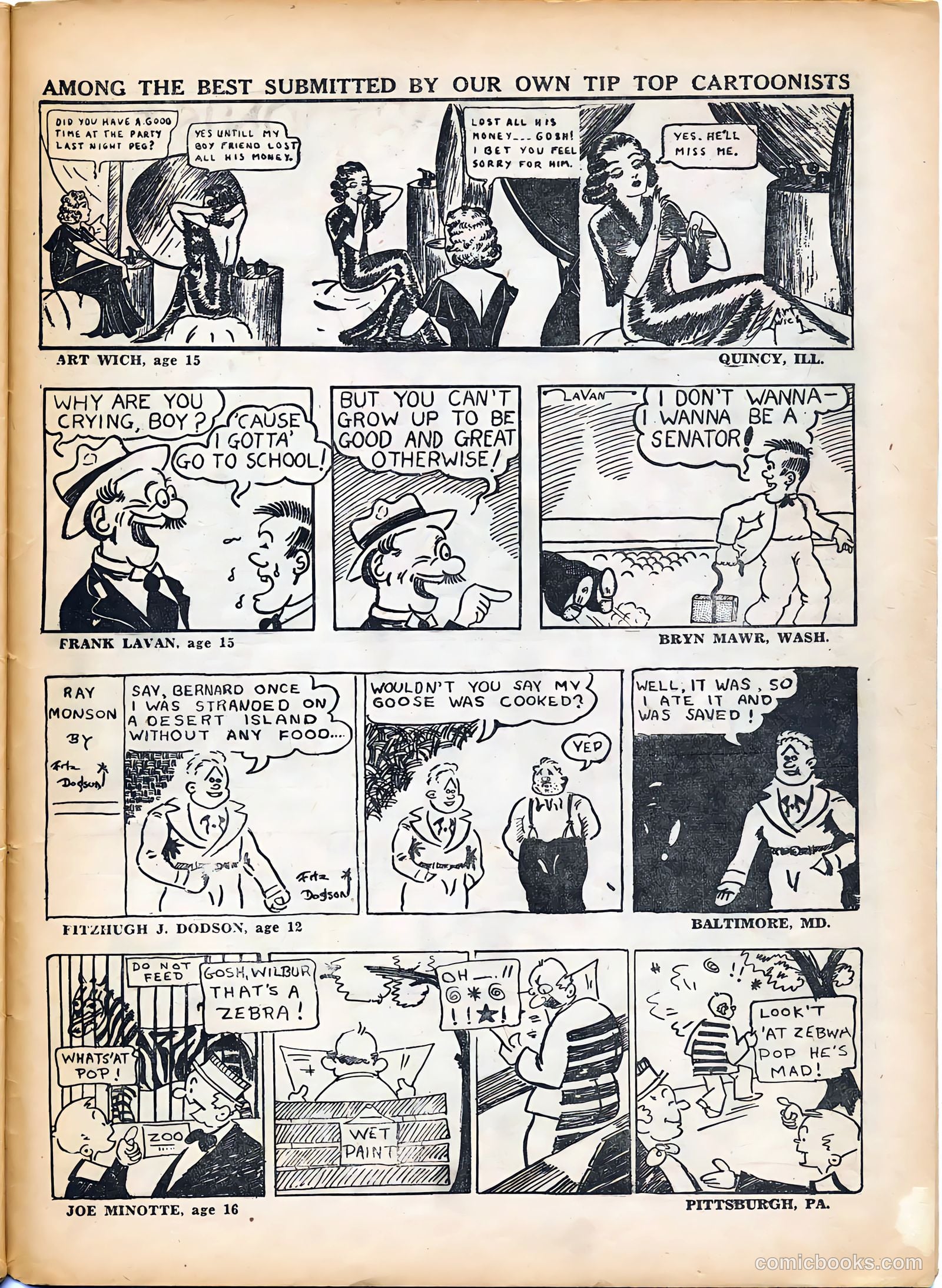 Tip Topper Comics #10 (1951) — page 43 of 58