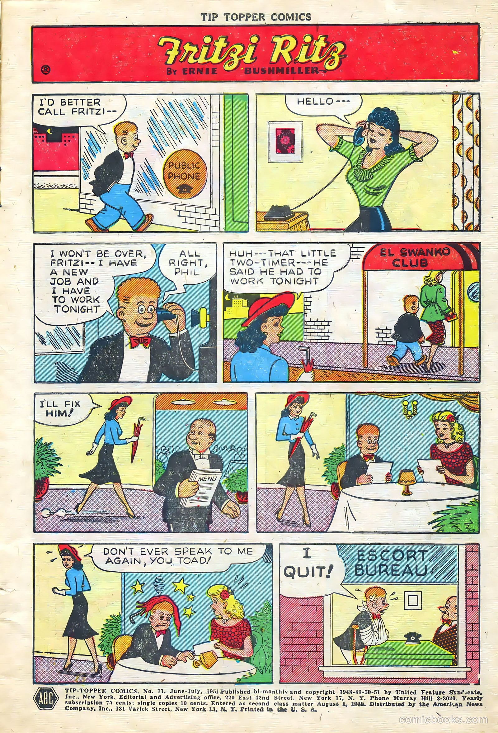 Tip Topper Comics #11 (1951) — page 3 of 30