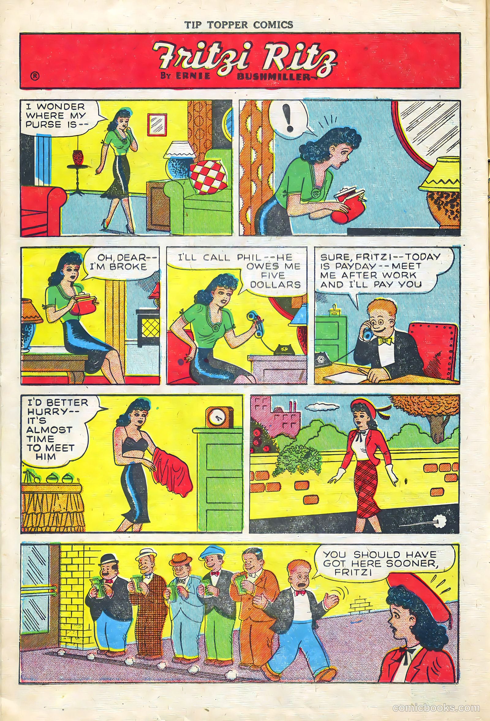 Tip Topper Comics #11 (1951) — page 8 of 30