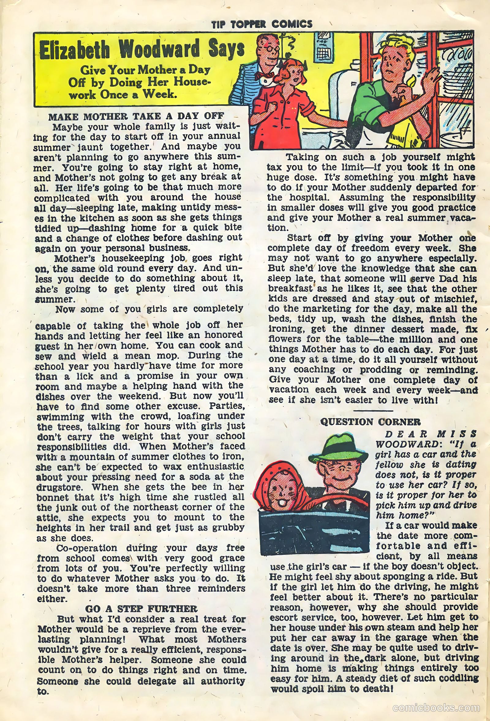 Tip Topper Comics #11 (1951) — page 22 of 30