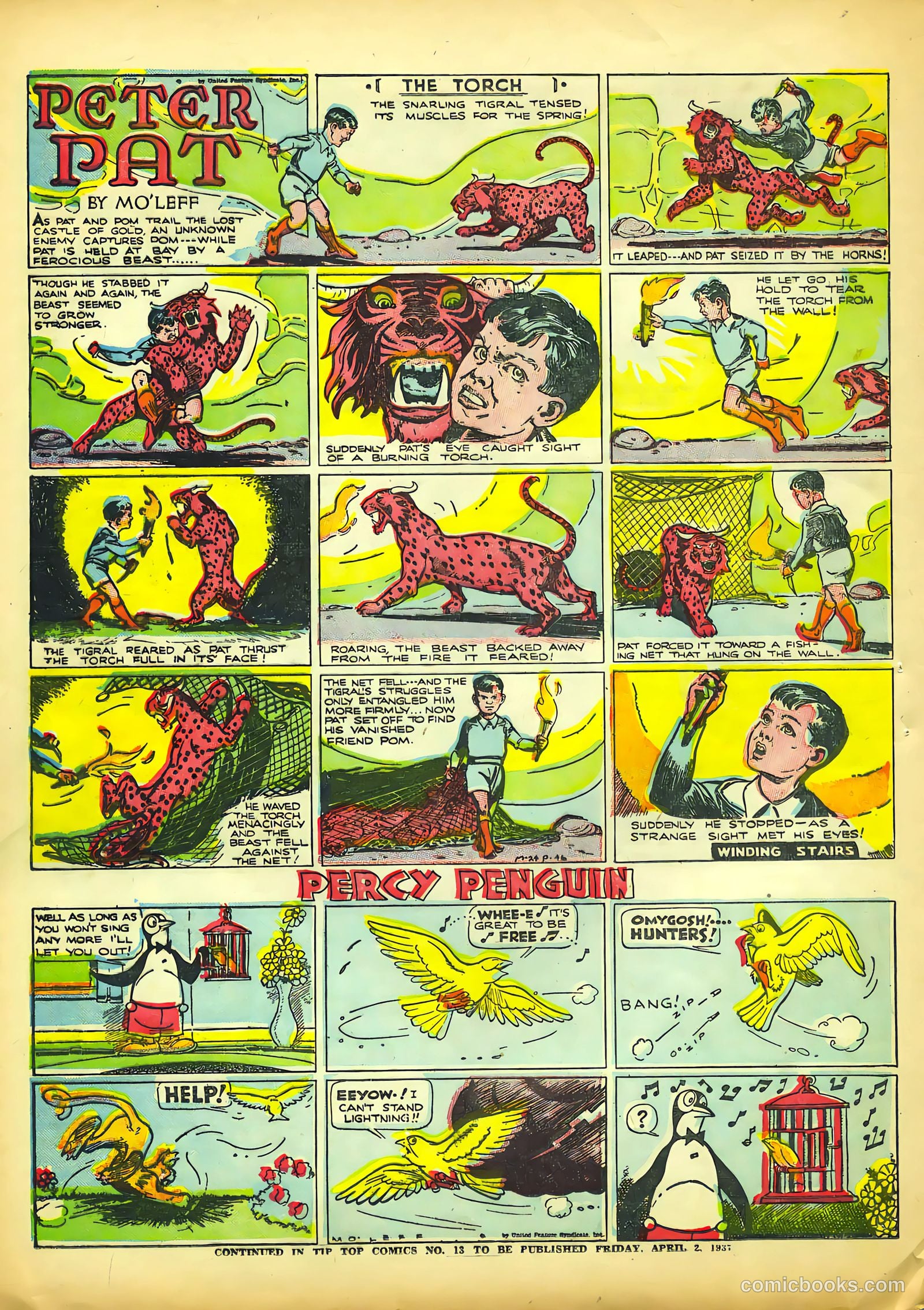 Tip Topper Comics #12 (1951) — page 36 of 54