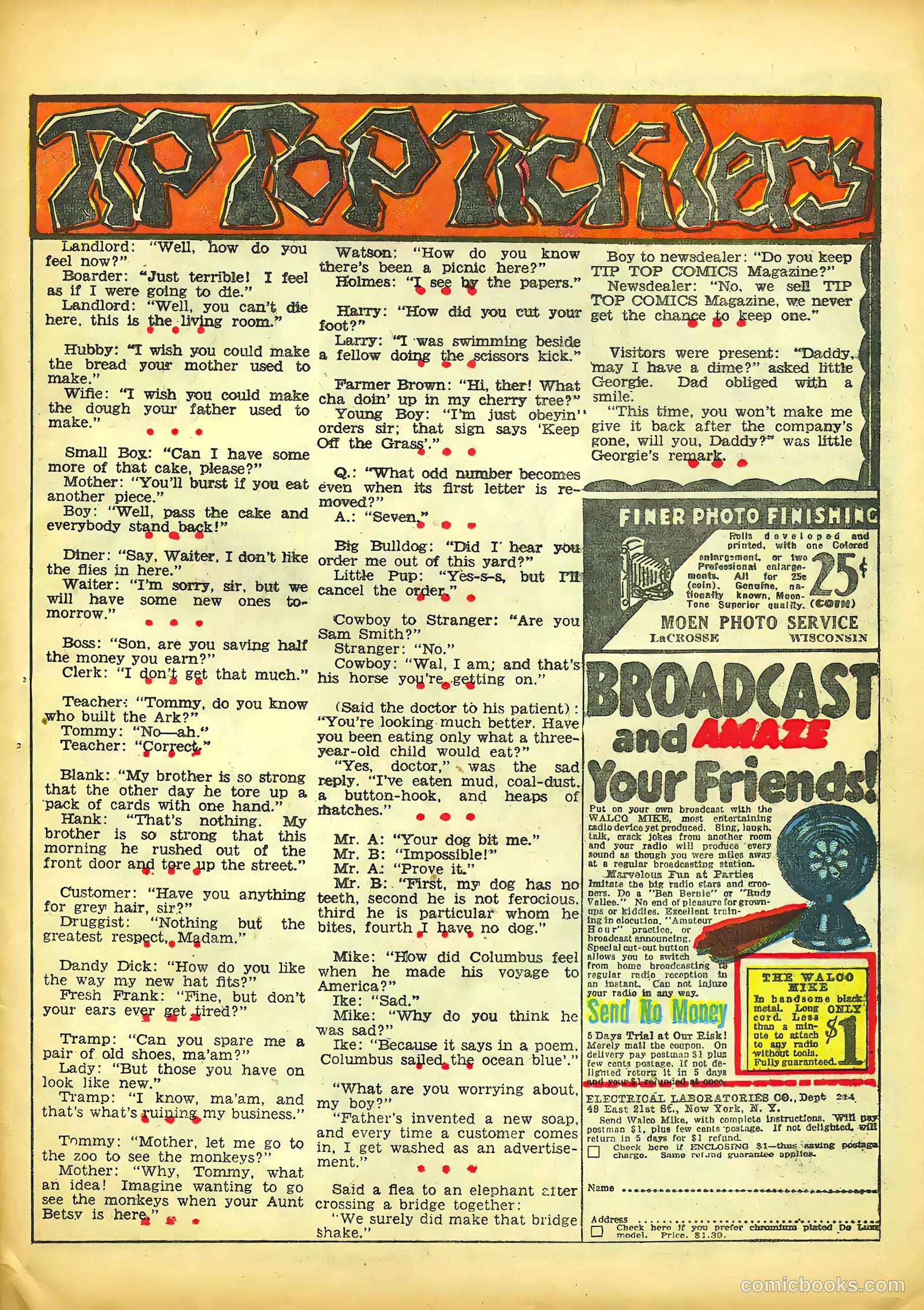 Tip Topper Comics #12 (1951) — page 37 of 54