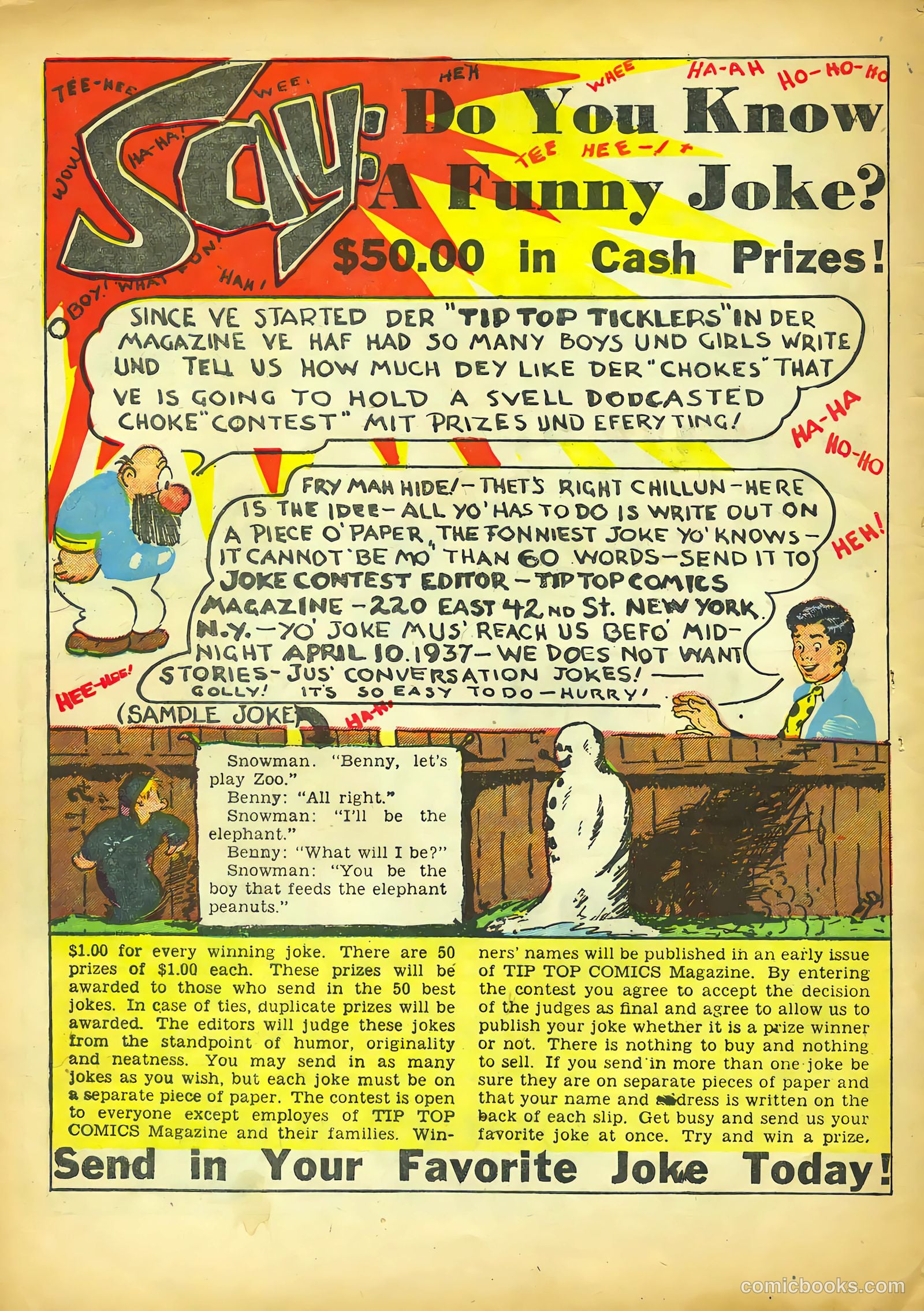 Tip Topper Comics #12 (1951) — page 48 of 54