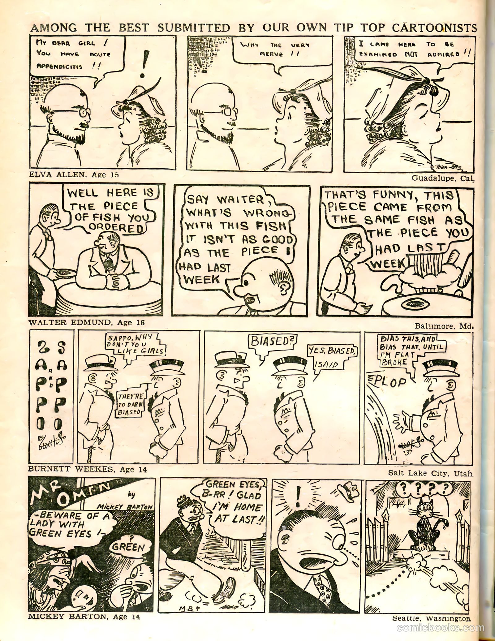 Tip Topper Comics #14 (1951) — page 43 of 58