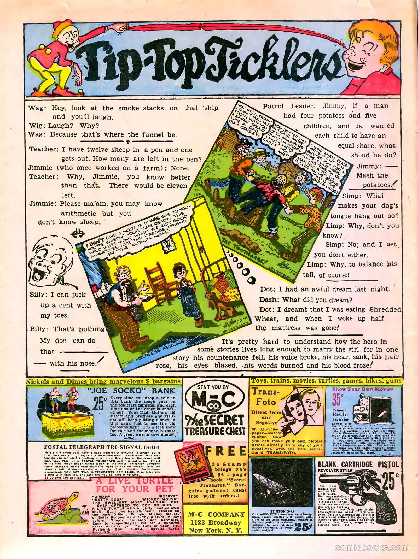 Tip Topper Comics #14 (1951) — page 56 of 58