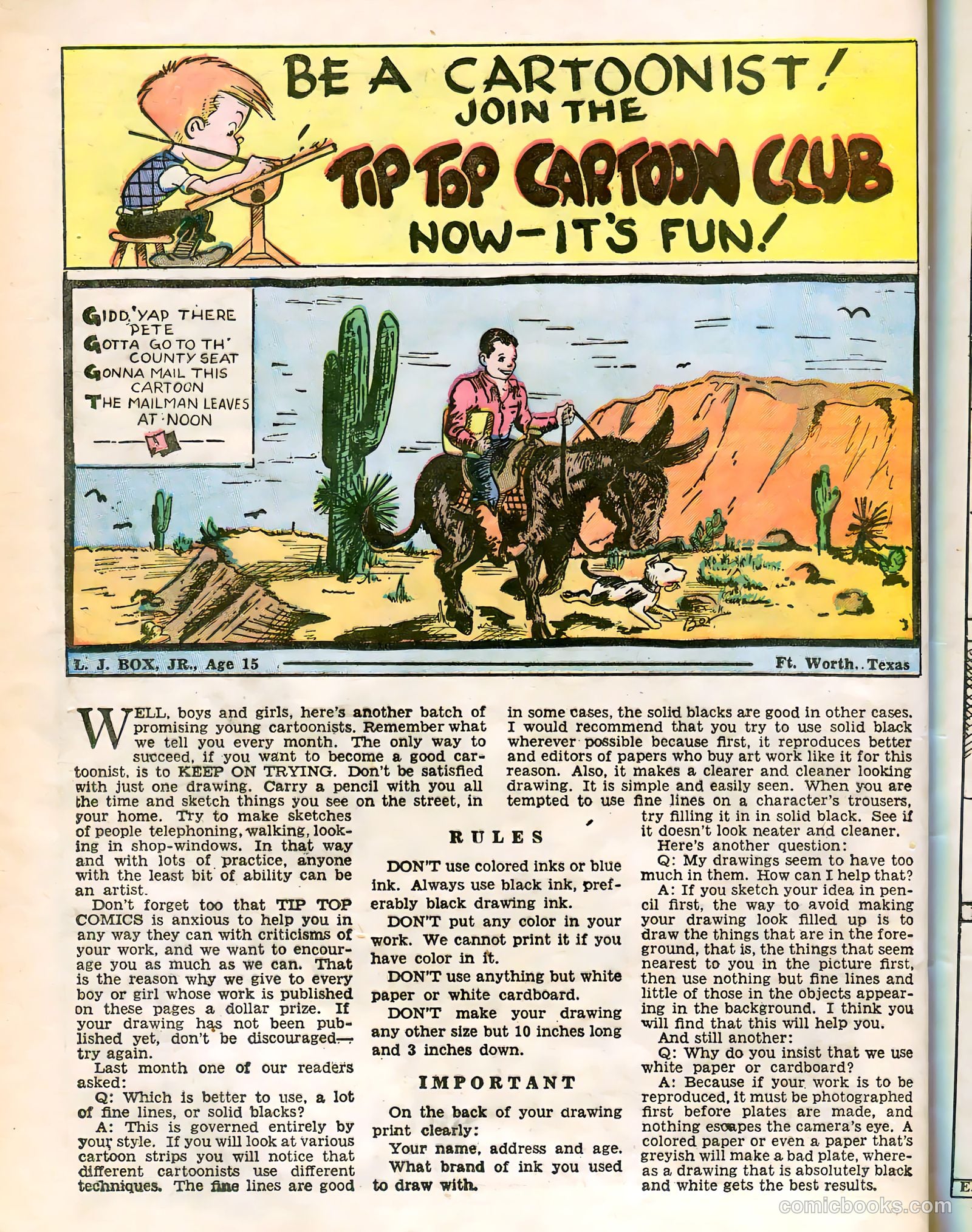 Tip Topper Comics #15 (1952) — page 43 of 58