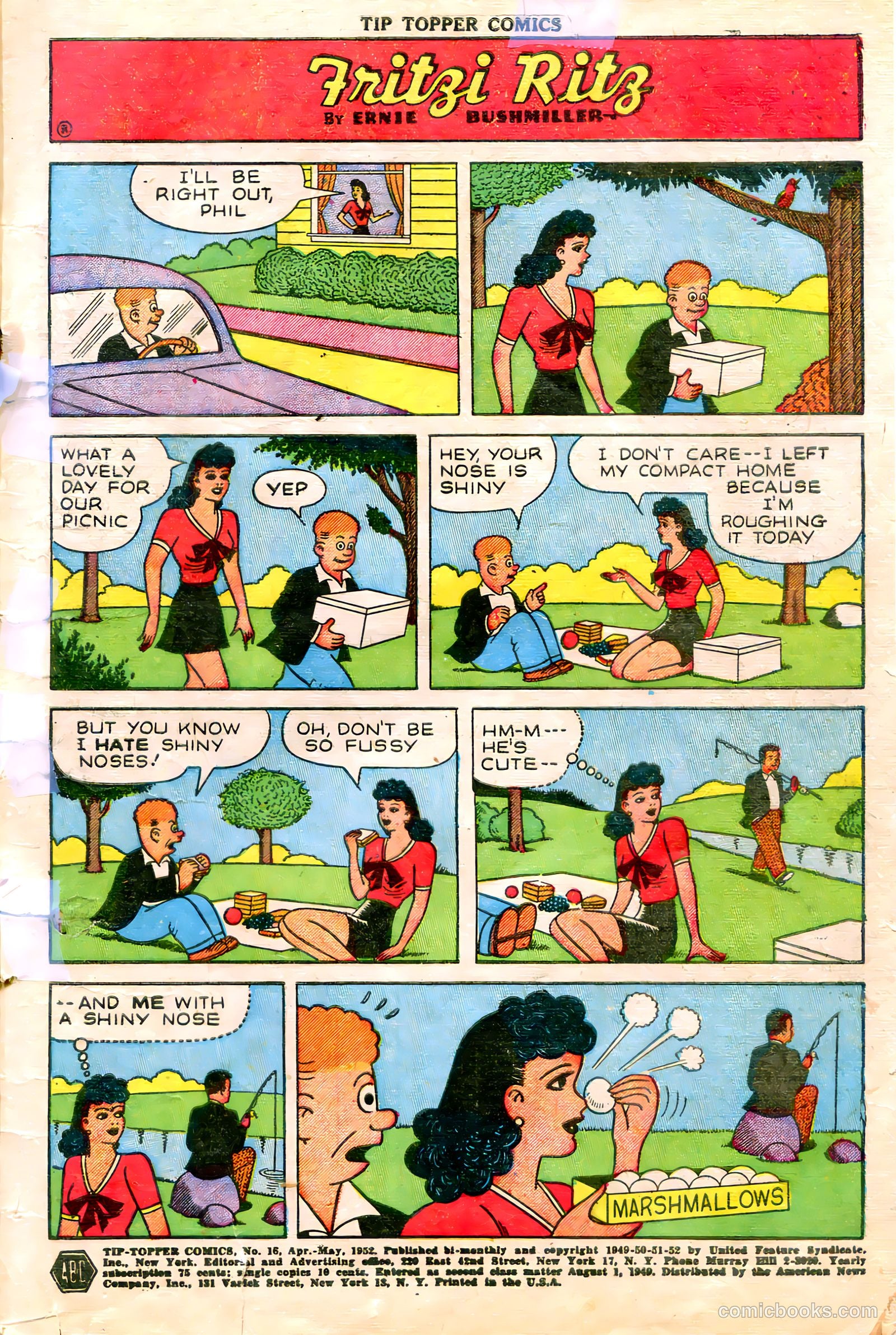 Tip Topper Comics #16 (1952) — page 3 of 28