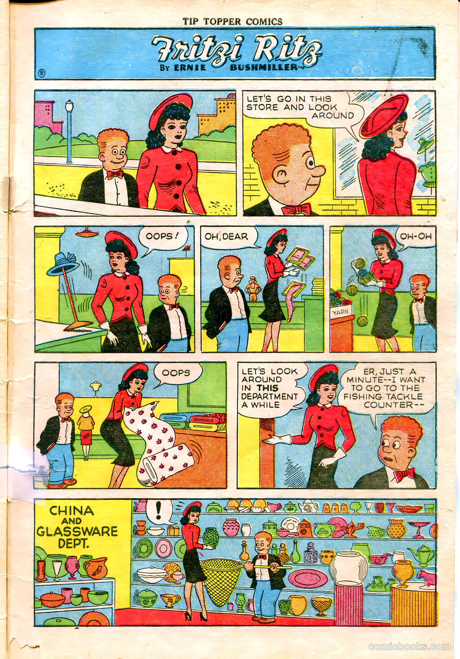 Tip Topper Comics #16 (1952) — page 7 of 28