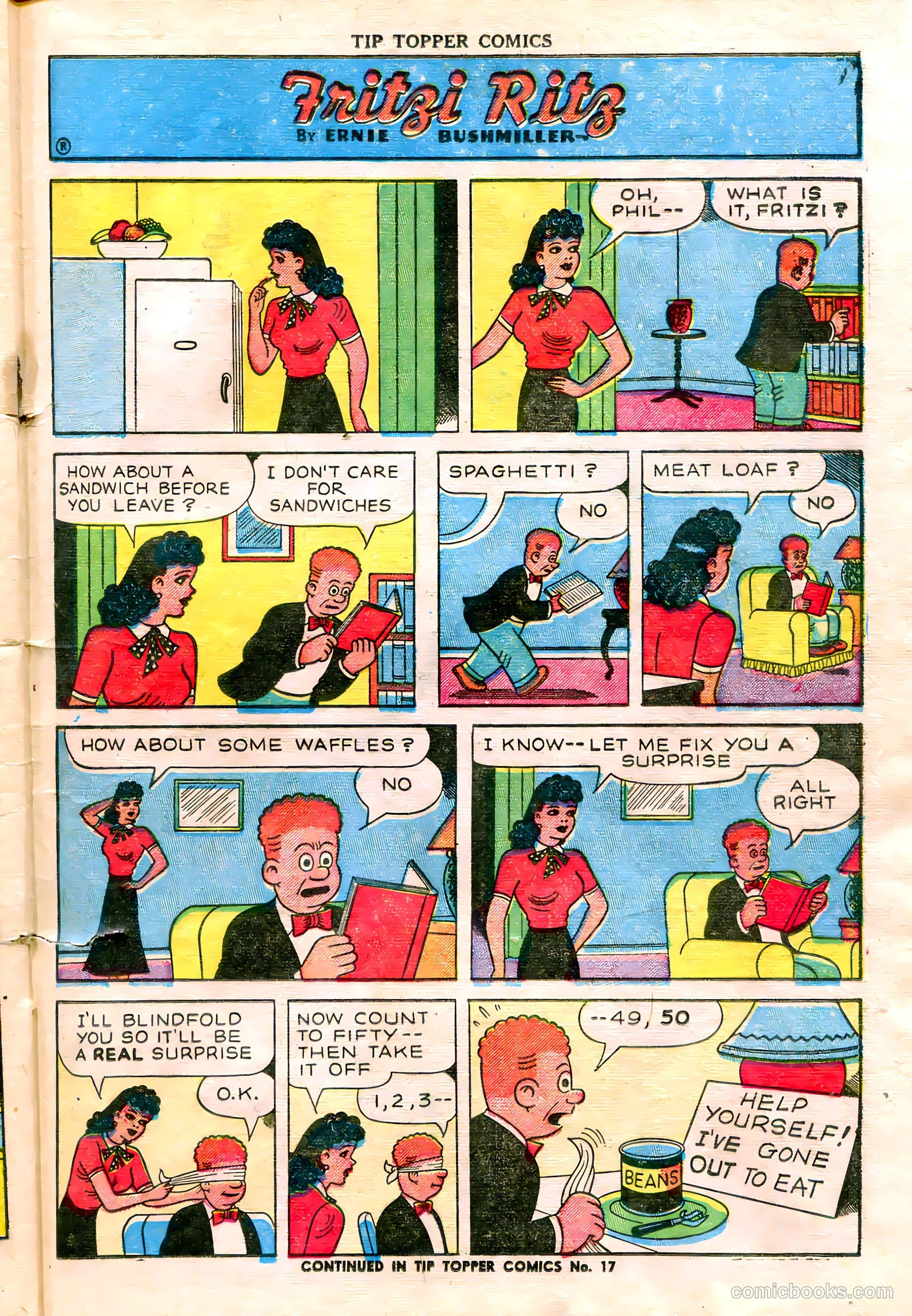 Tip Topper Comics #16 (1952) — page 21 of 28