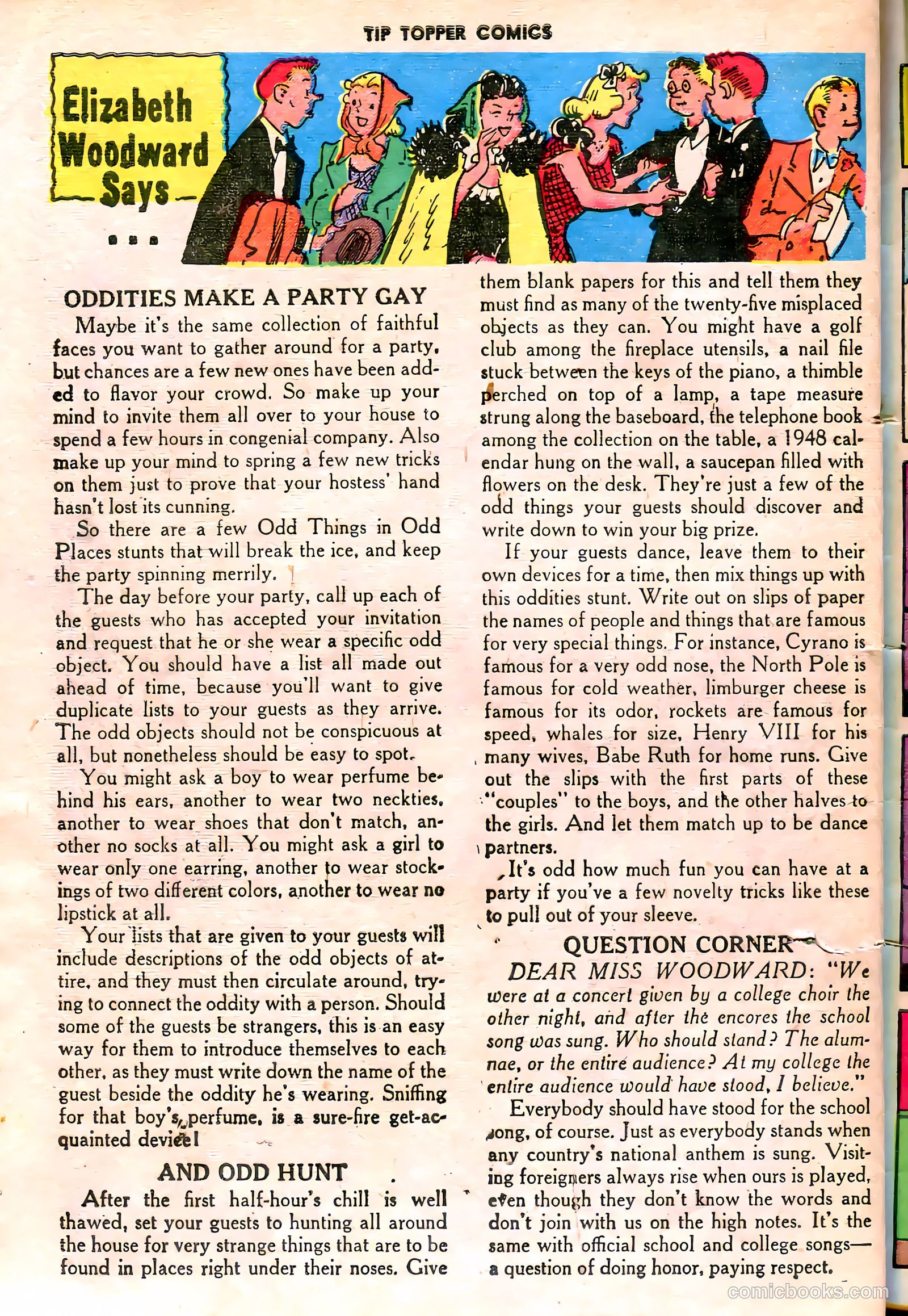 Tip Topper Comics #16 (1952) — page 22 of 28