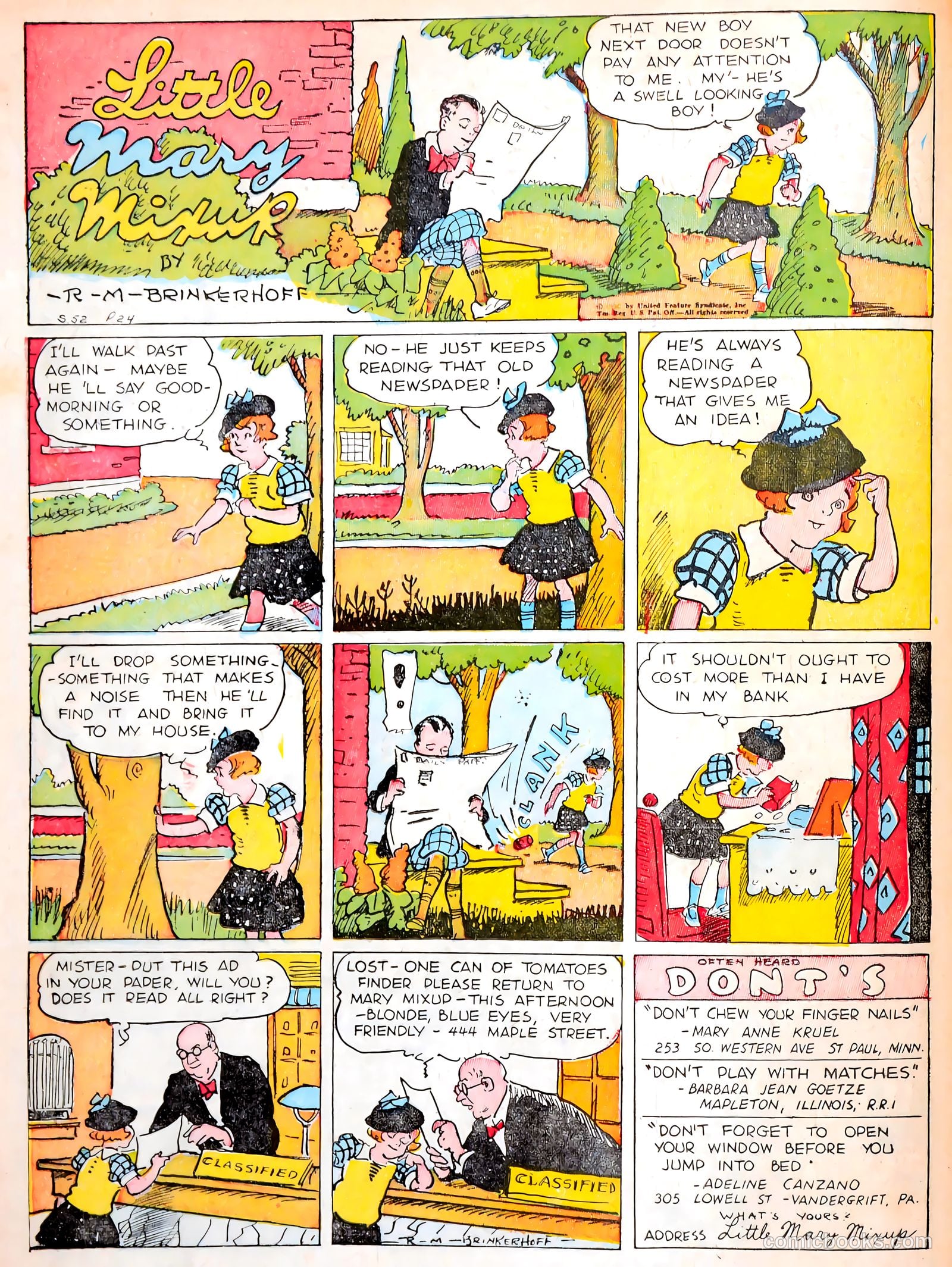 Tip Topper Comics #17 (1952) — page 20 of 56
