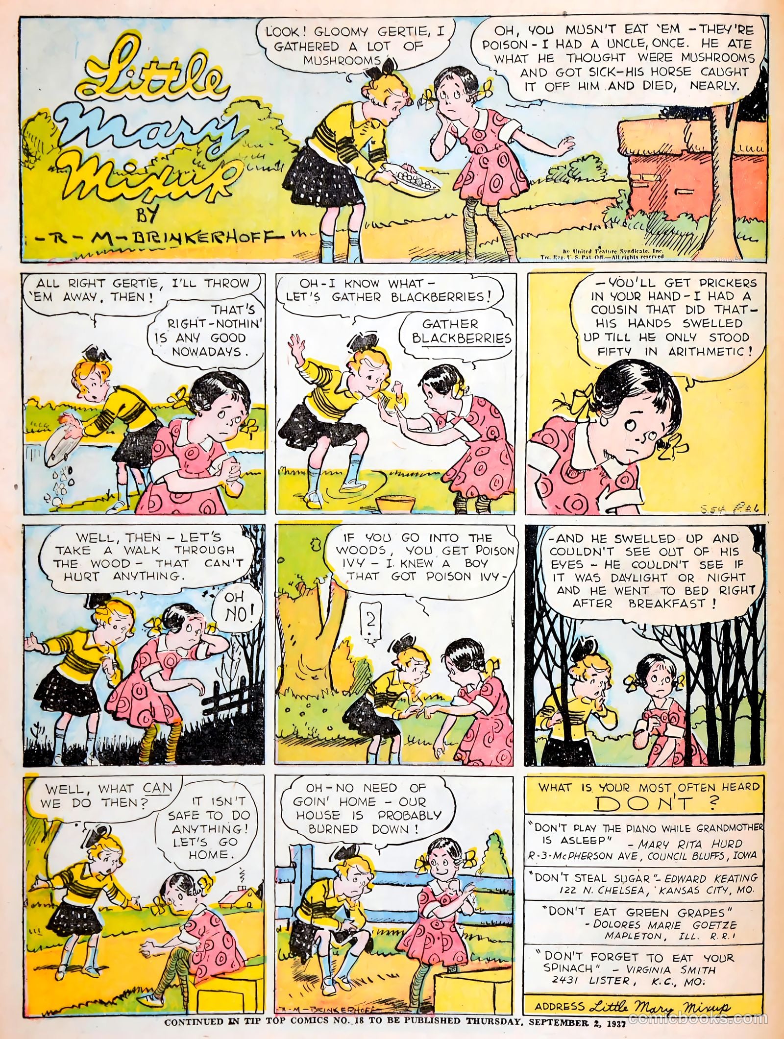 Tip Topper Comics #17 (1952) — page 22 of 56
