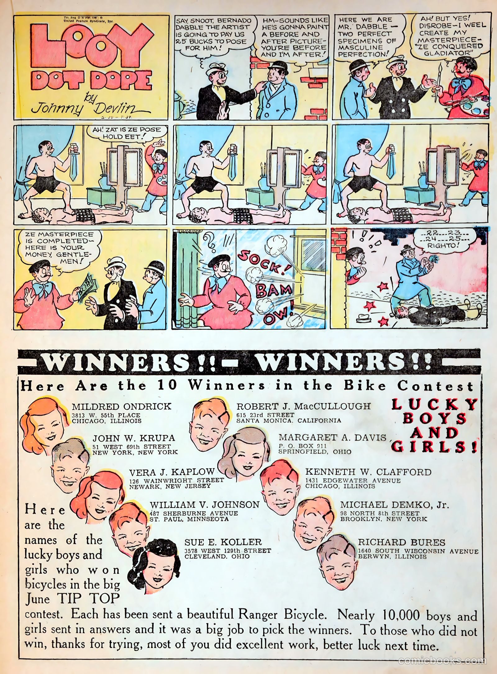 Tip Topper Comics #17 (1952) — page 34 of 56