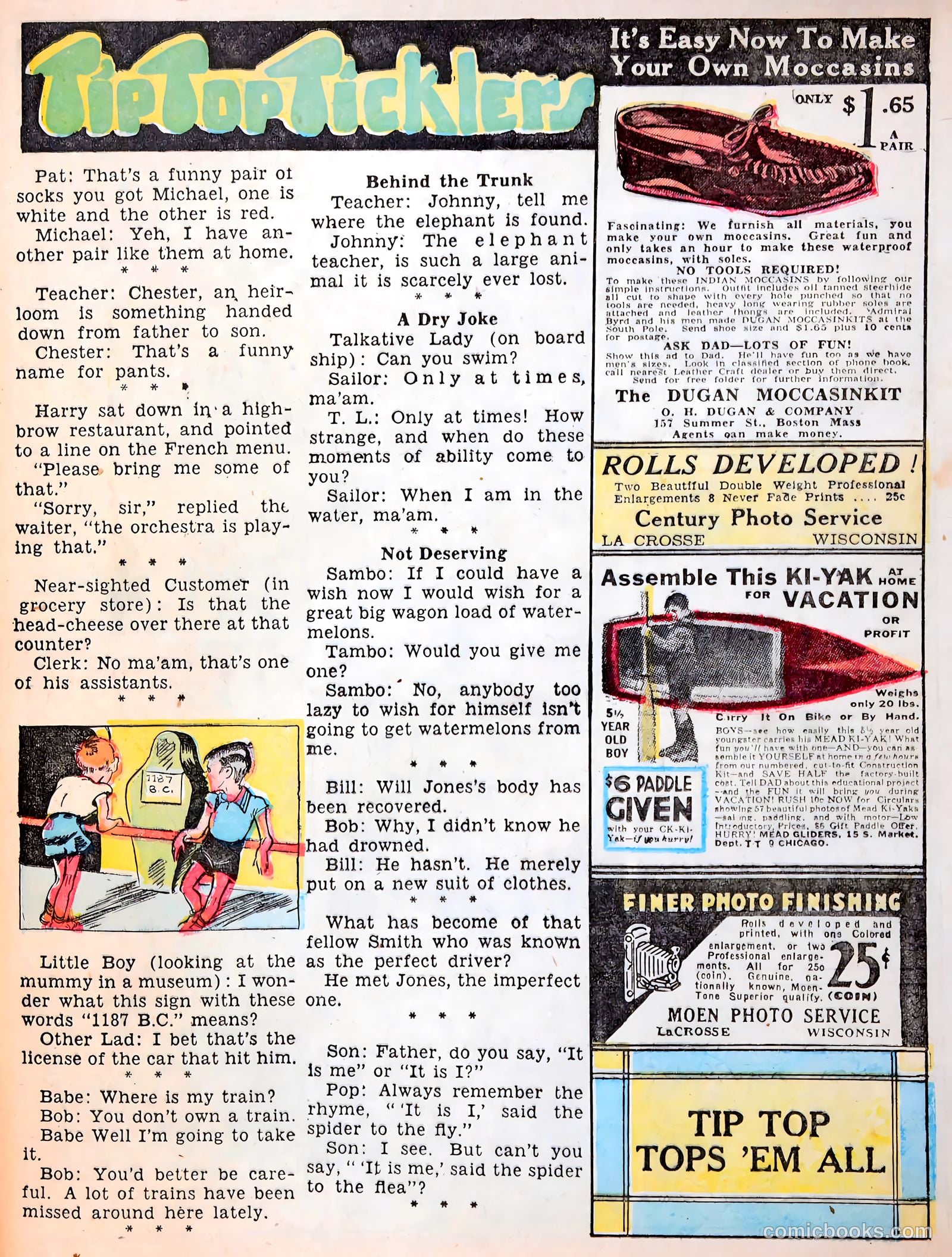 Tip Topper Comics #17 (1952) — page 42 of 56